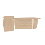 Voir Ibon M+L Tafelset · Wit gepigmenteerd eiken