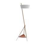 View Ka XL Ambient Stehleuchte mit Tablett · Weiß & Buche