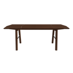 View Savia eettafel - Donker hout & zwarte details