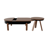 View Batea L+S Table Set · Walnut & black