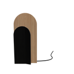 Voir Lampe de table Lua · Grand chêne & noir