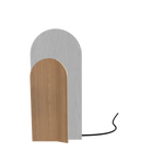 Voir Lampe de table Lua · Grand modèle blanc & chêne