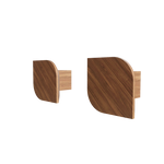 View Cielo Set of Two Wall Hook · Small Walnut