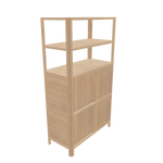 View Cloe · Oak shelf (one unit) with wood doors