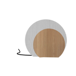 Voir Lampe de table Lua · Moyenne blanc & chêne