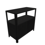 View Cloe · Black side table with black doors