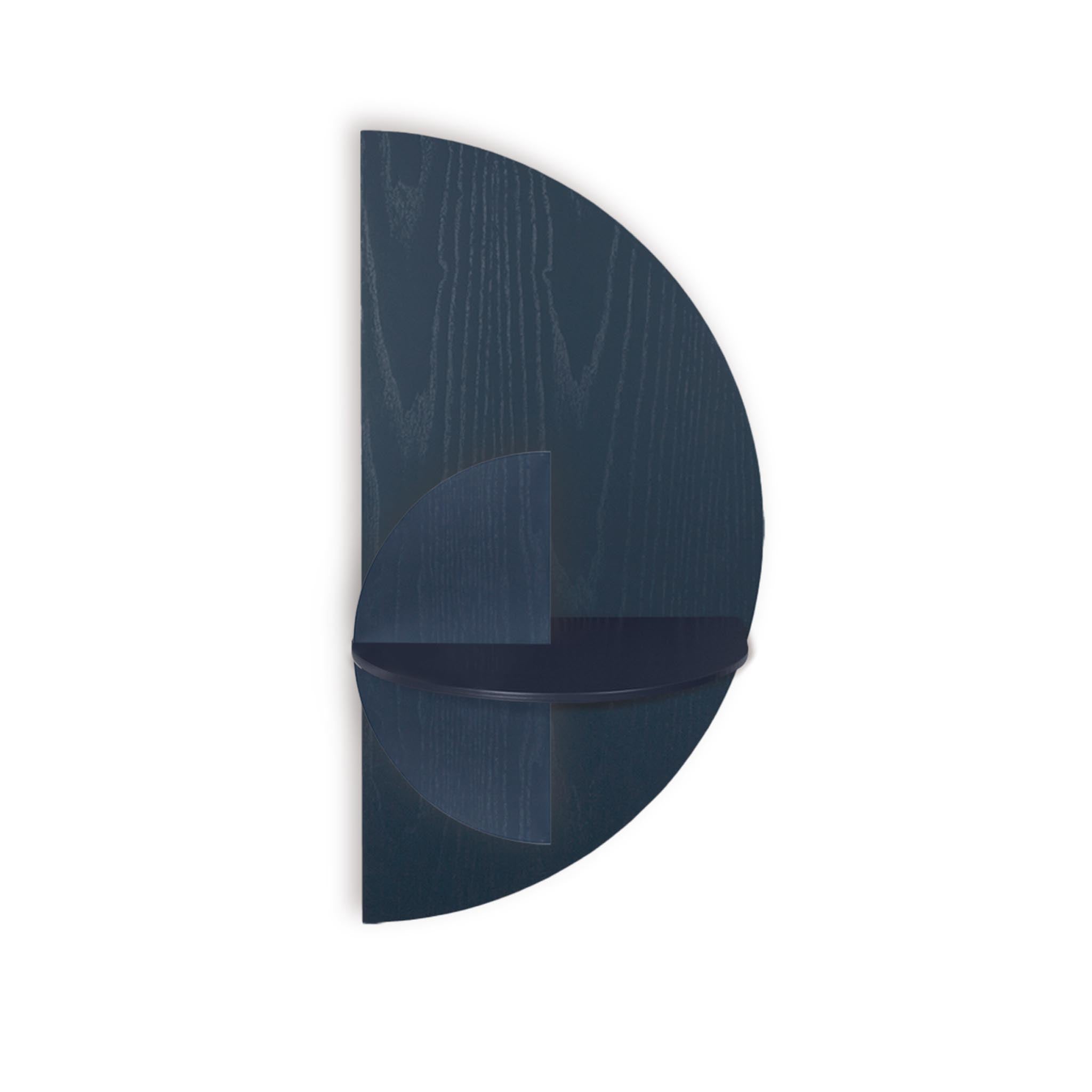 Alba Slim Floating Nightstand DUO · Blue semicircle