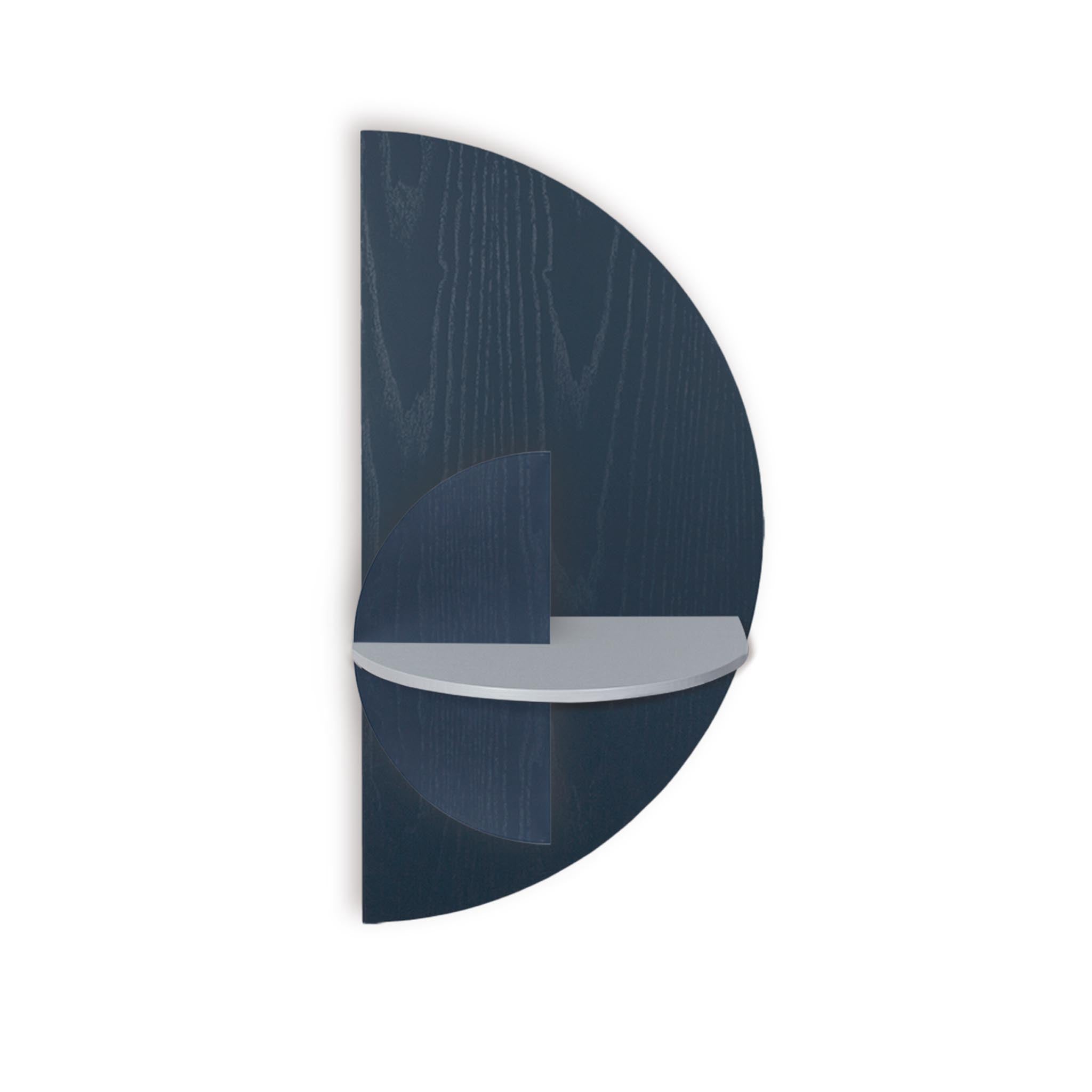 Alba Slim Floating Nightstand DUO · Blue semicircle