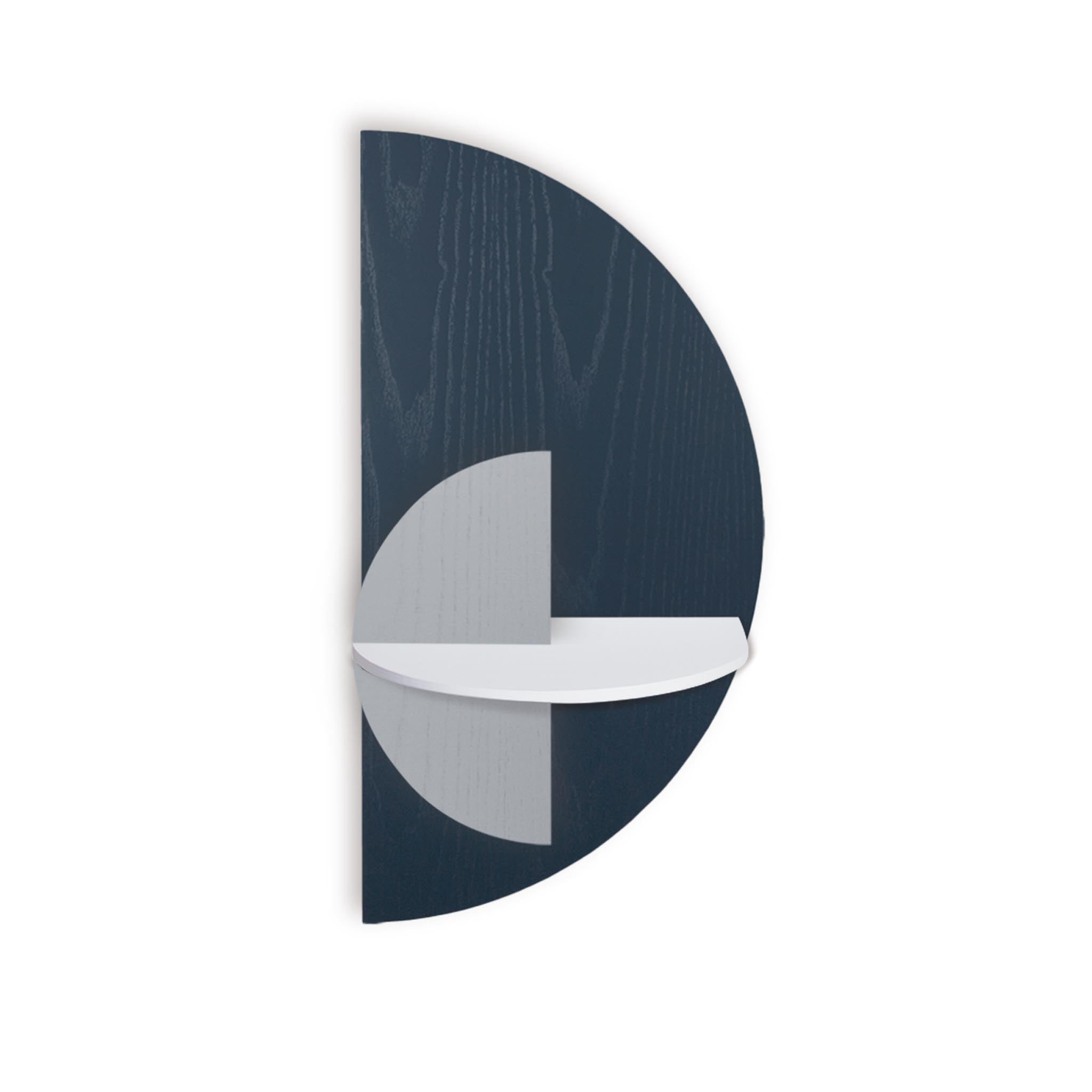 Alba Slim Floating Nightstand DUO · Blue semicircle