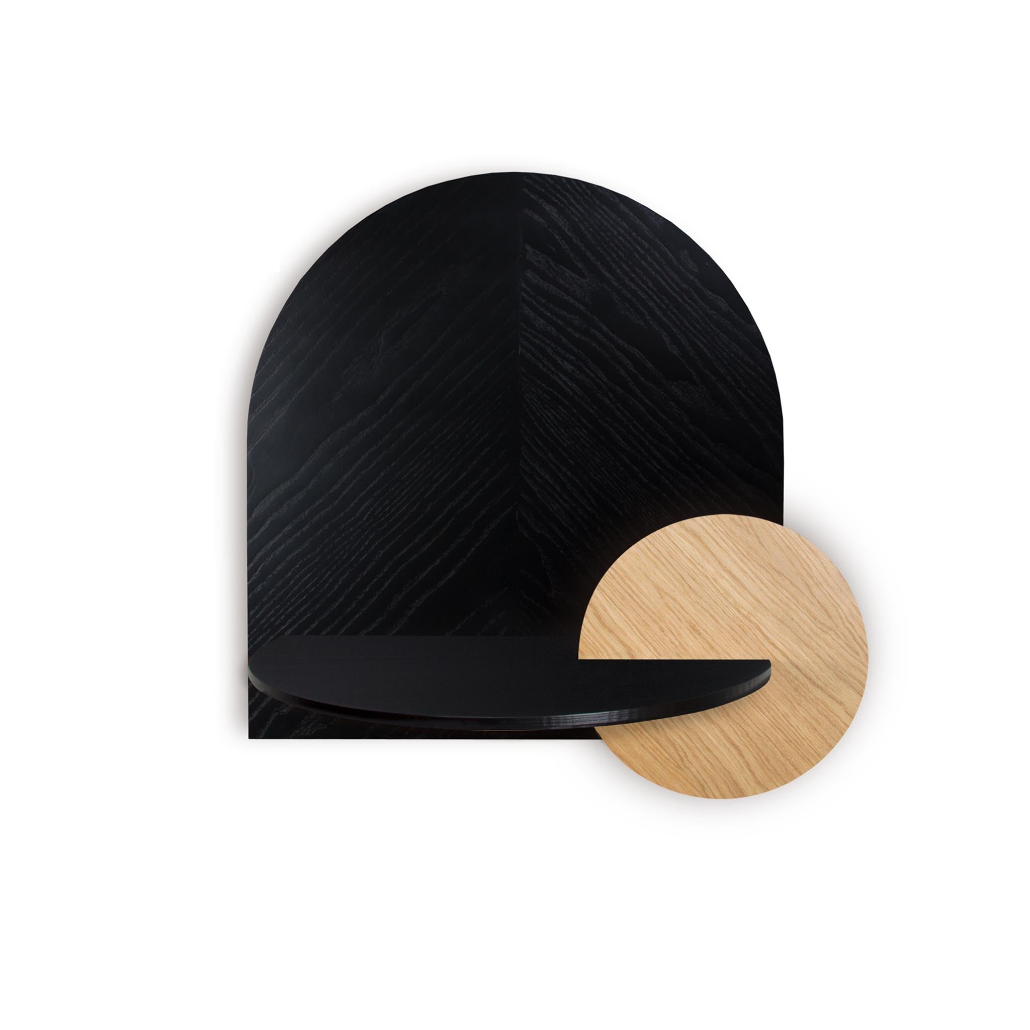 Alba Floating Nightstand DUO · Black herringbone