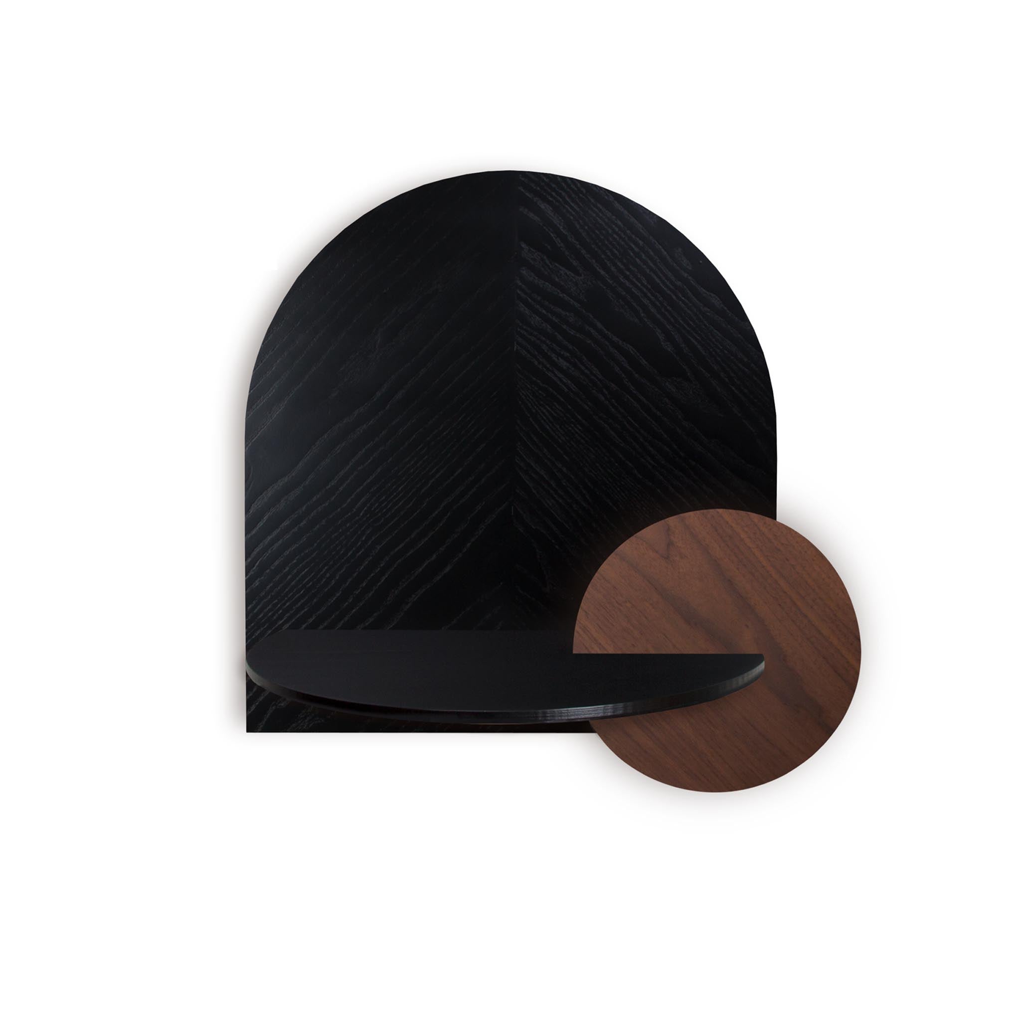 Alba Floating Nightstand DUO · Black herringbone