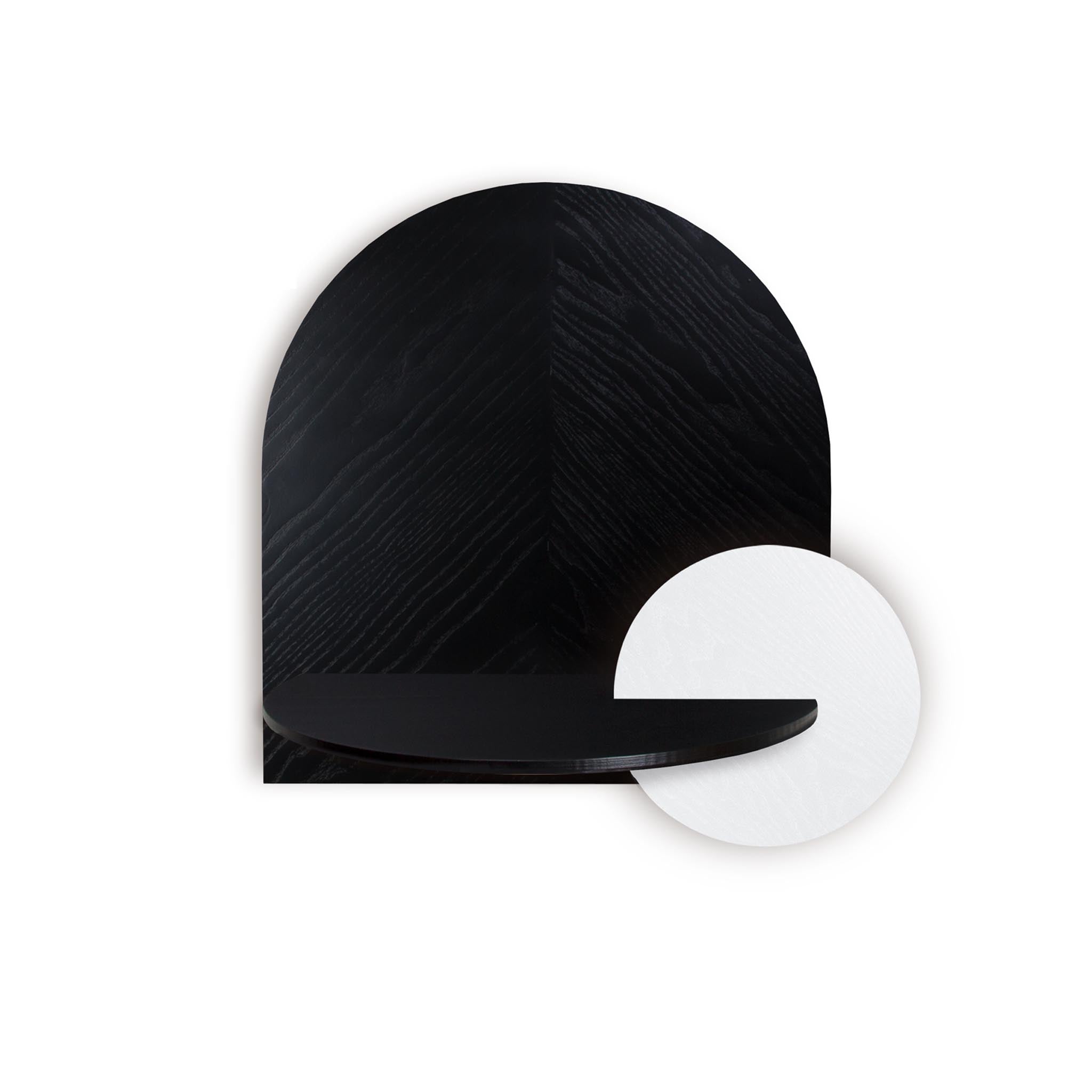 Alba Floating Nightstand DUO · Black herringbone