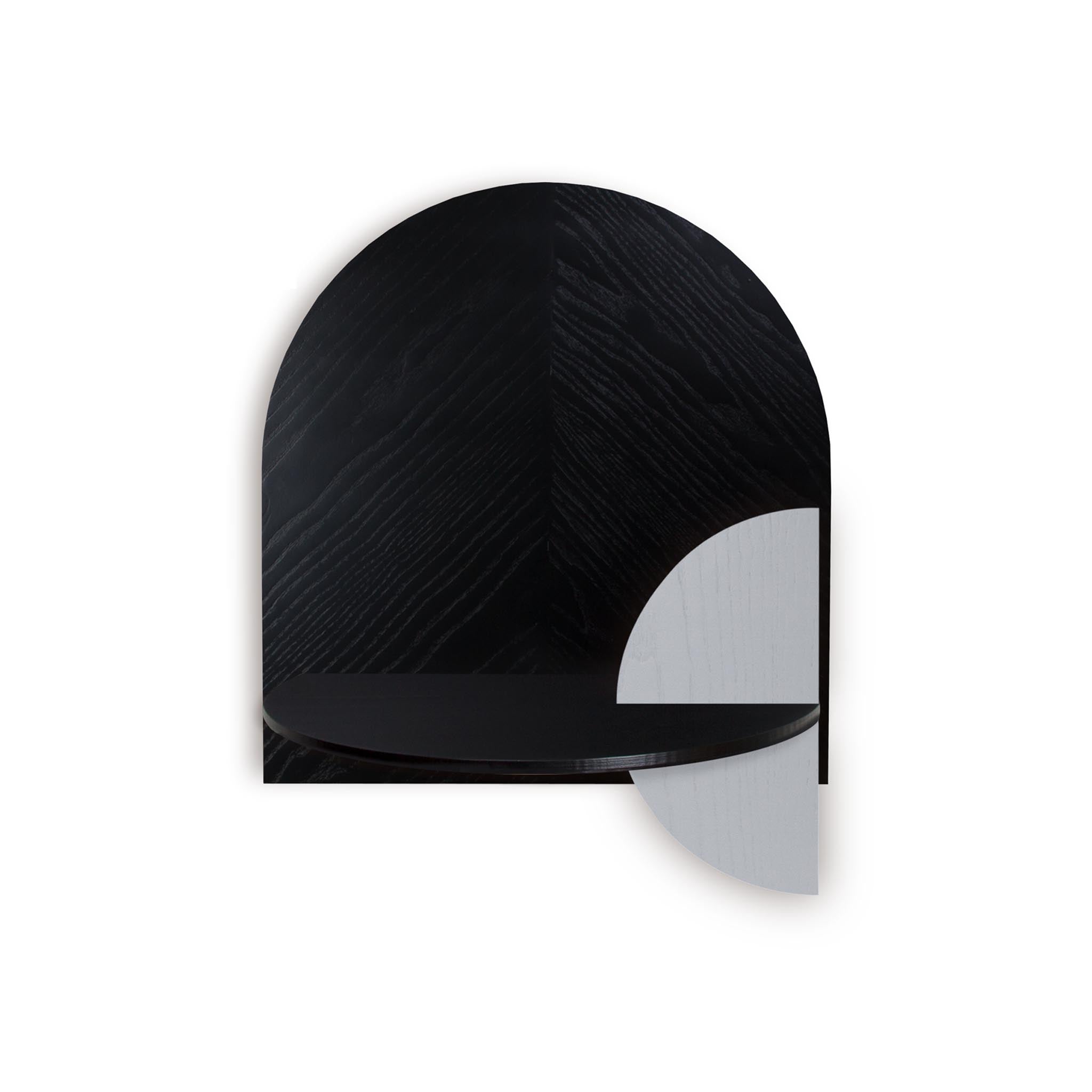 Alba Floating Nightstand DUO · Black herringbone