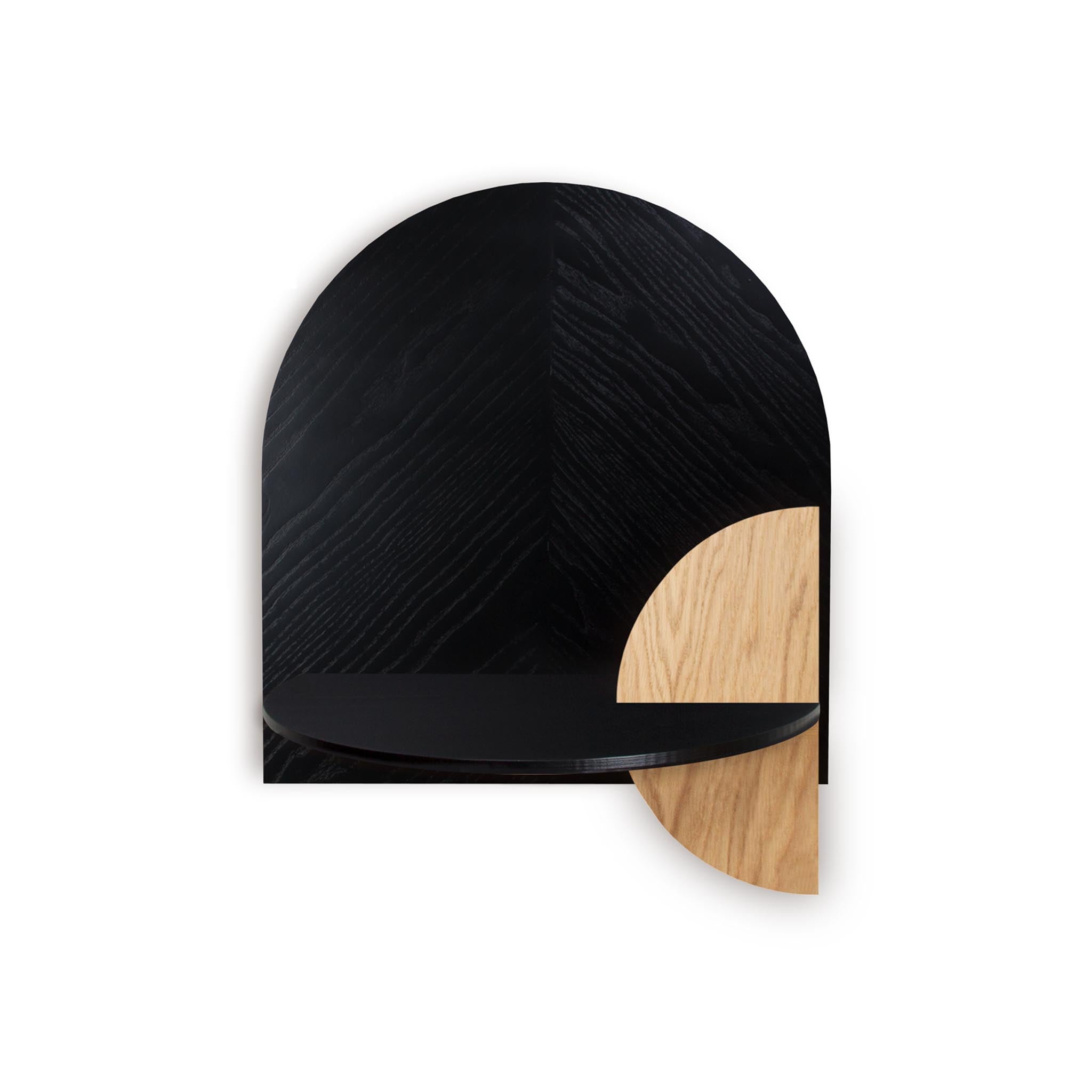 Alba Floating Nightstand DUO · Black herringbone