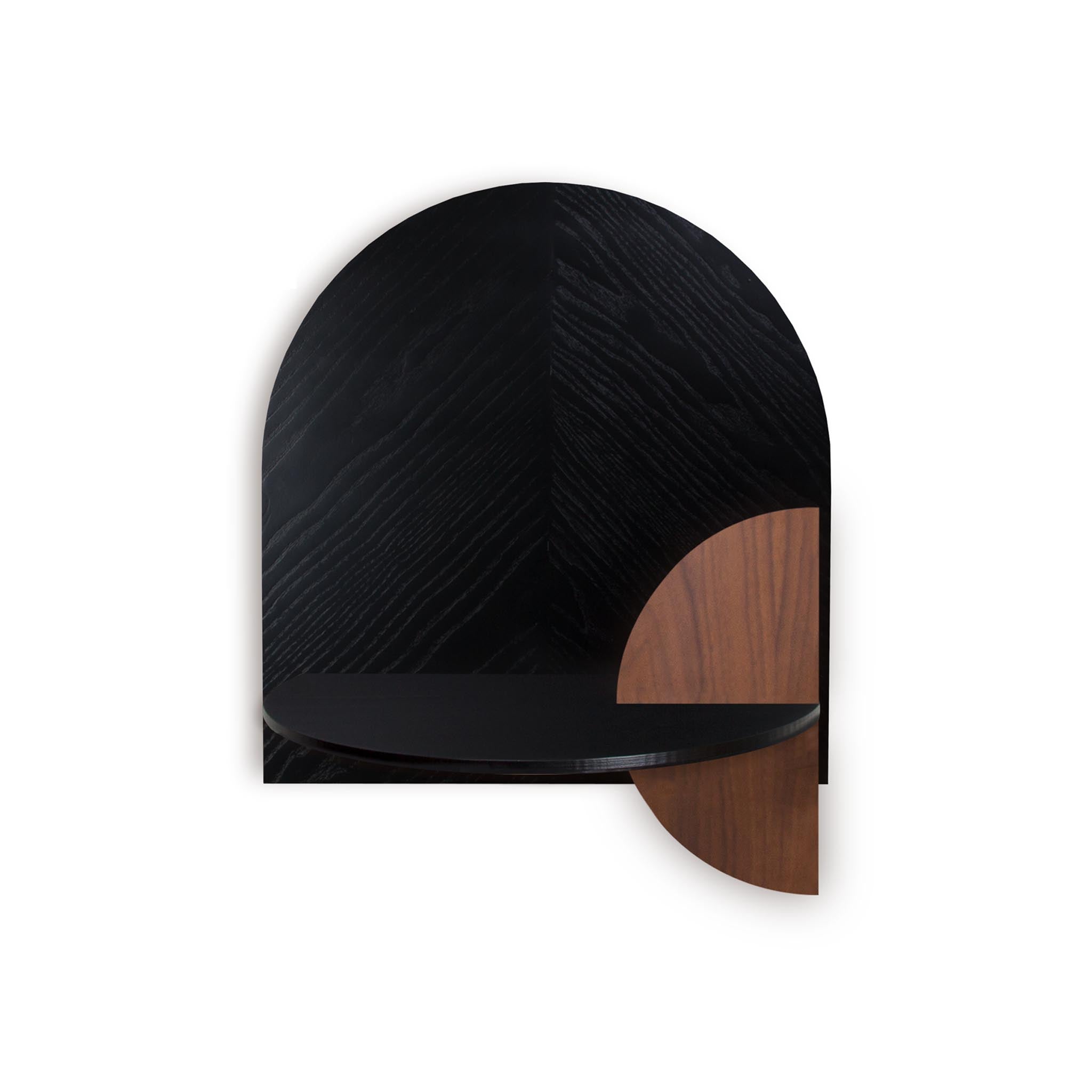 Alba Floating Nightstand DUO · Black herringbone