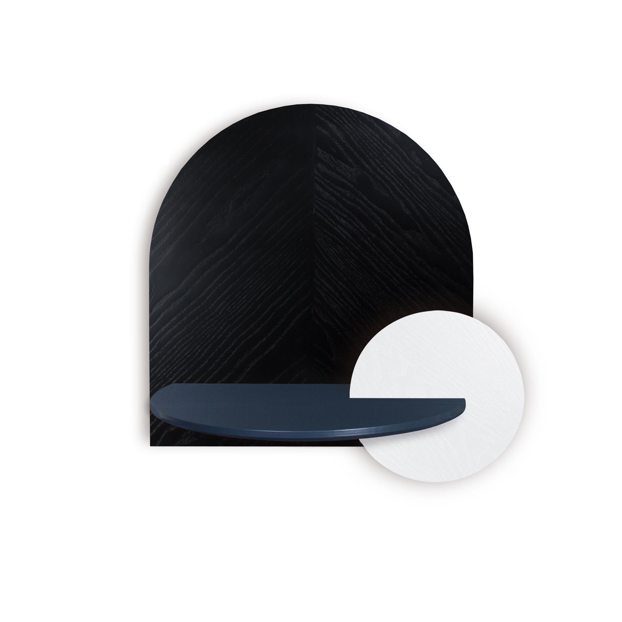 Alba Floating Nightstand DUO · Black herringbone