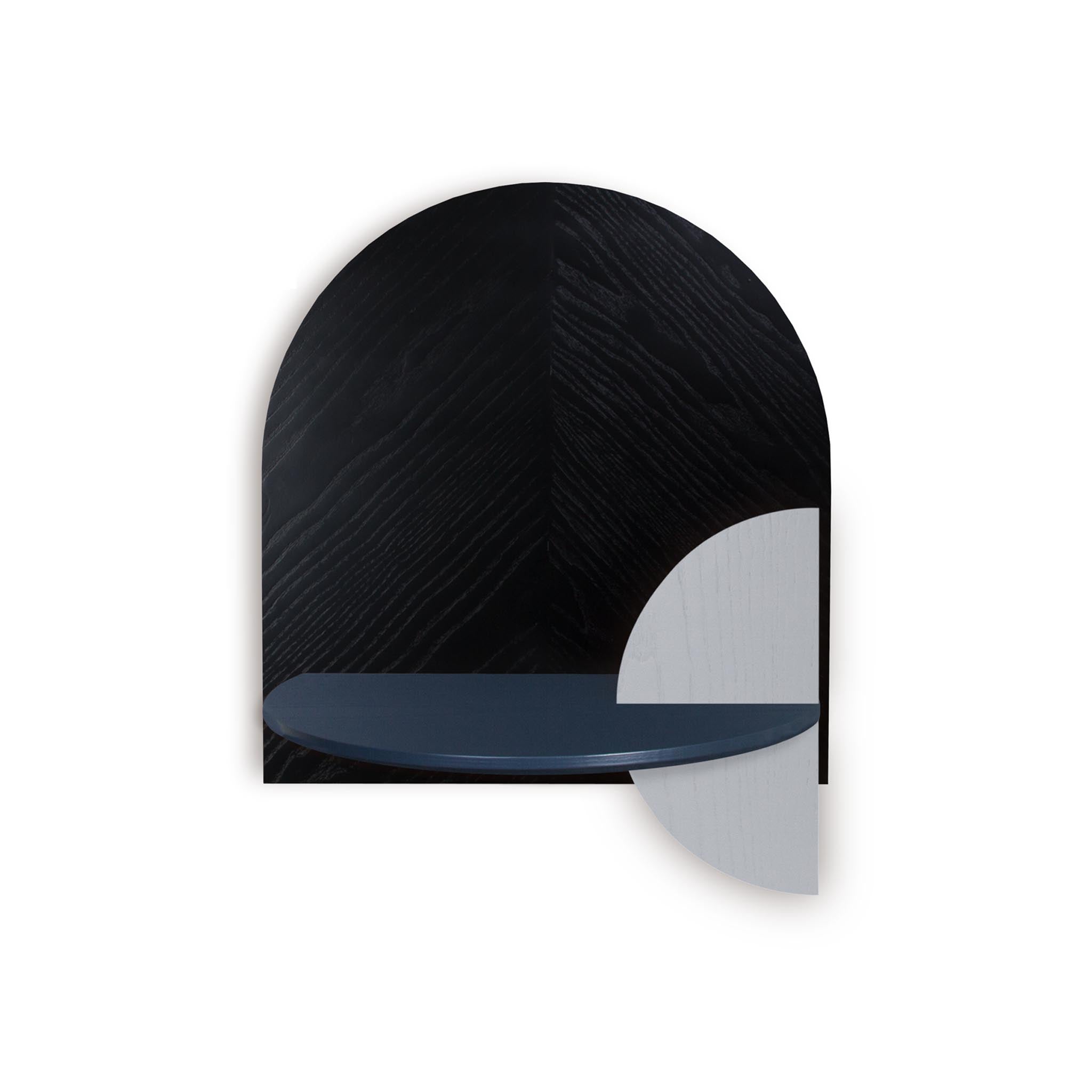 Alba Floating Nightstand DUO · Black herringbone