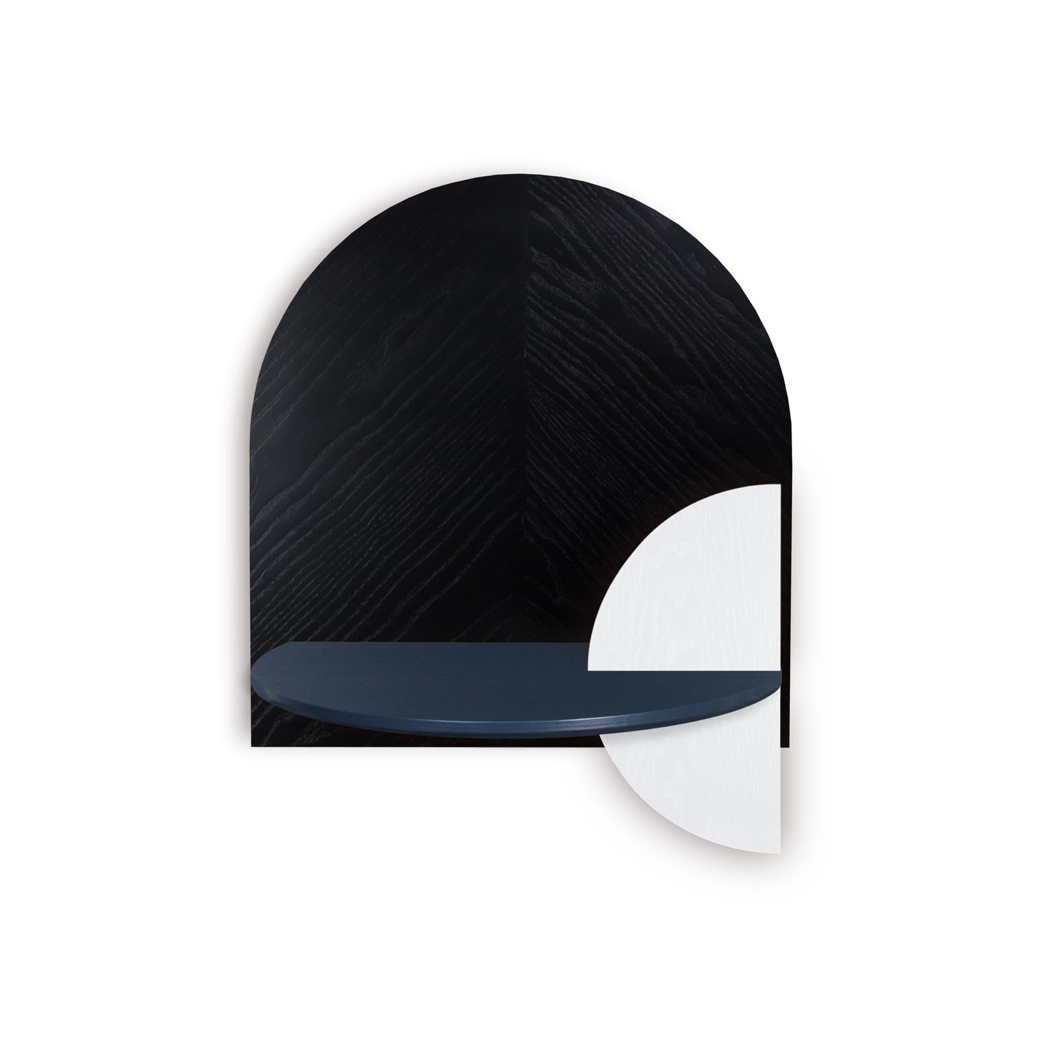 Alba Floating Nightstand DUO · Black herringbone