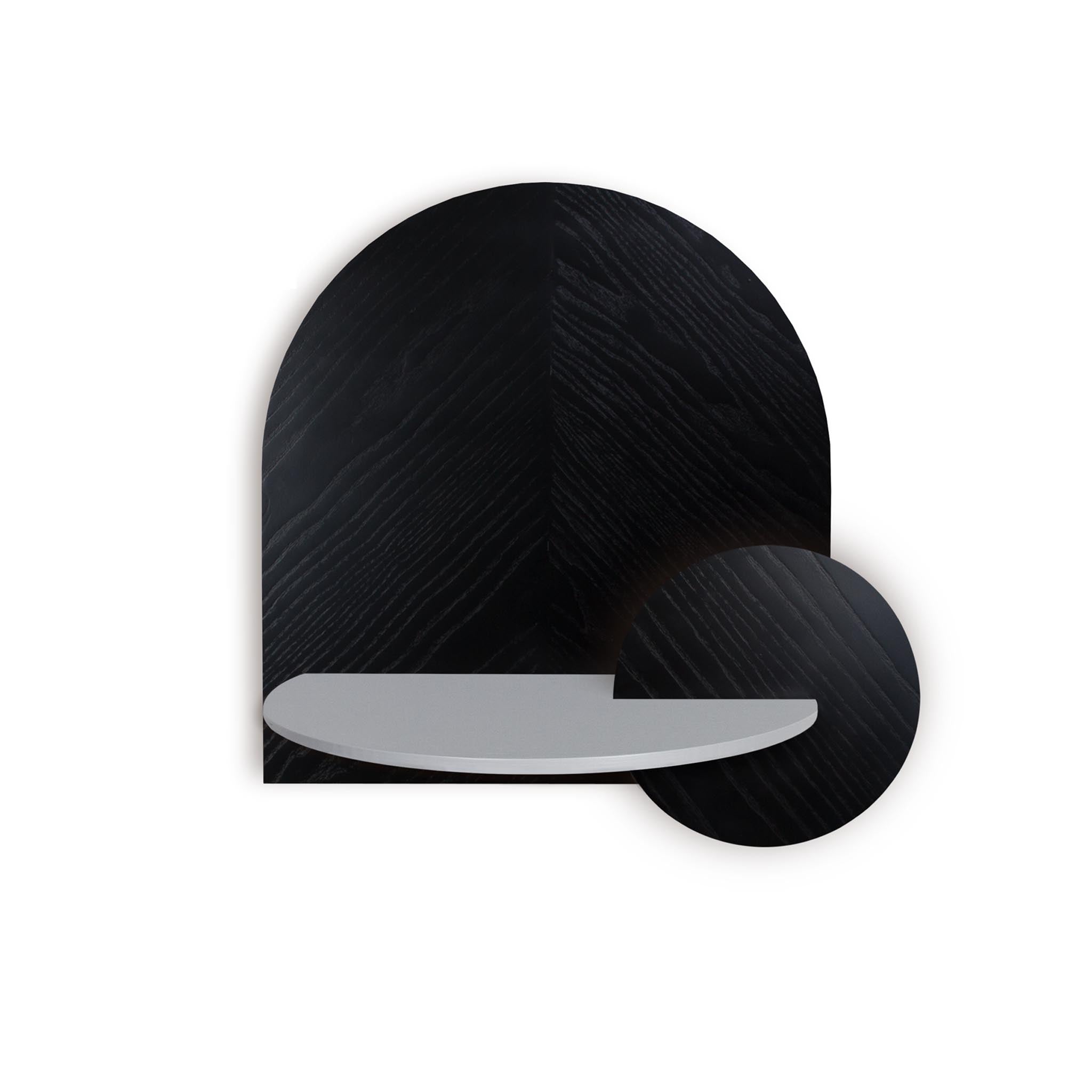 Alba Floating Nightstand DUO · Black herringbone