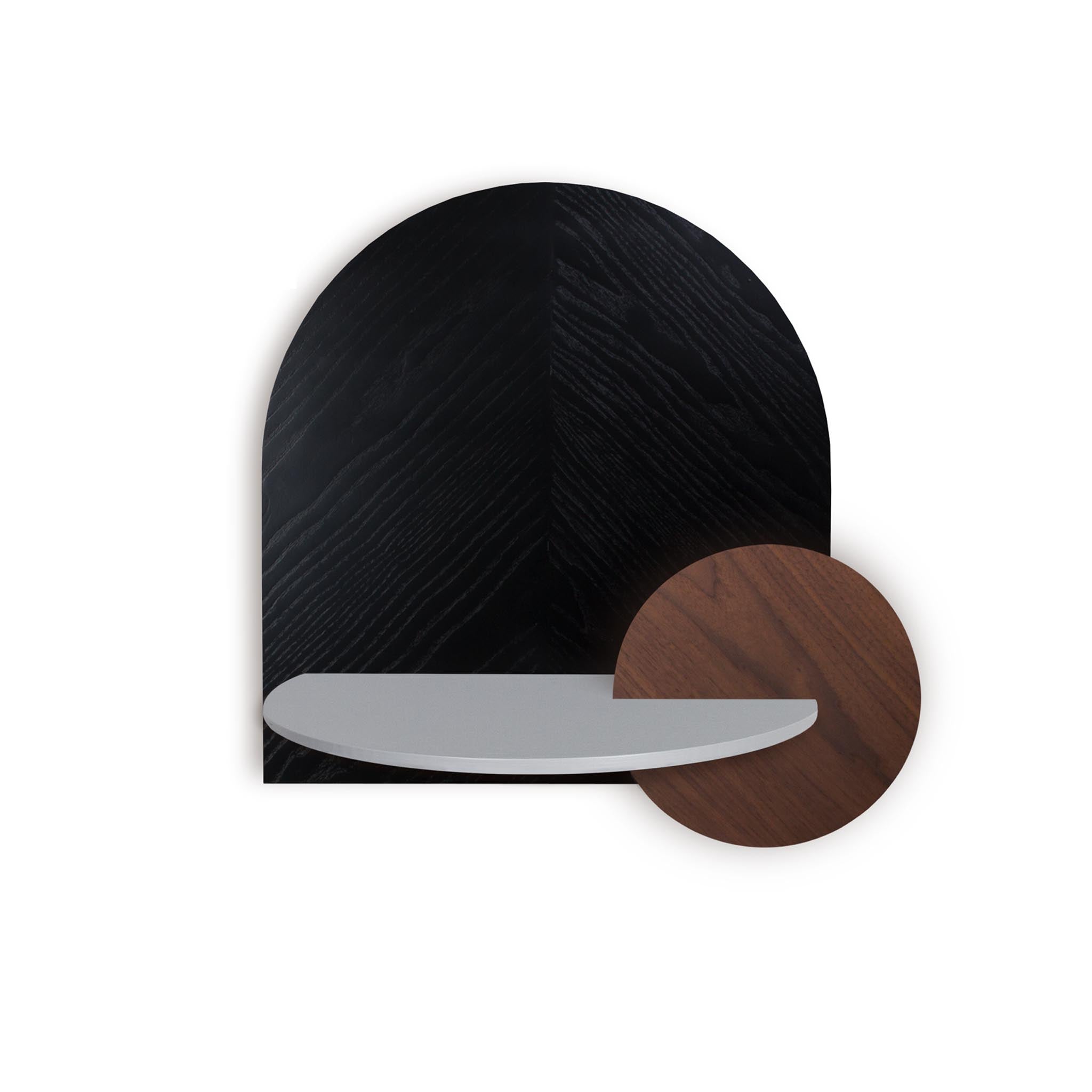 Alba Floating Nightstand DUO · Black herringbone