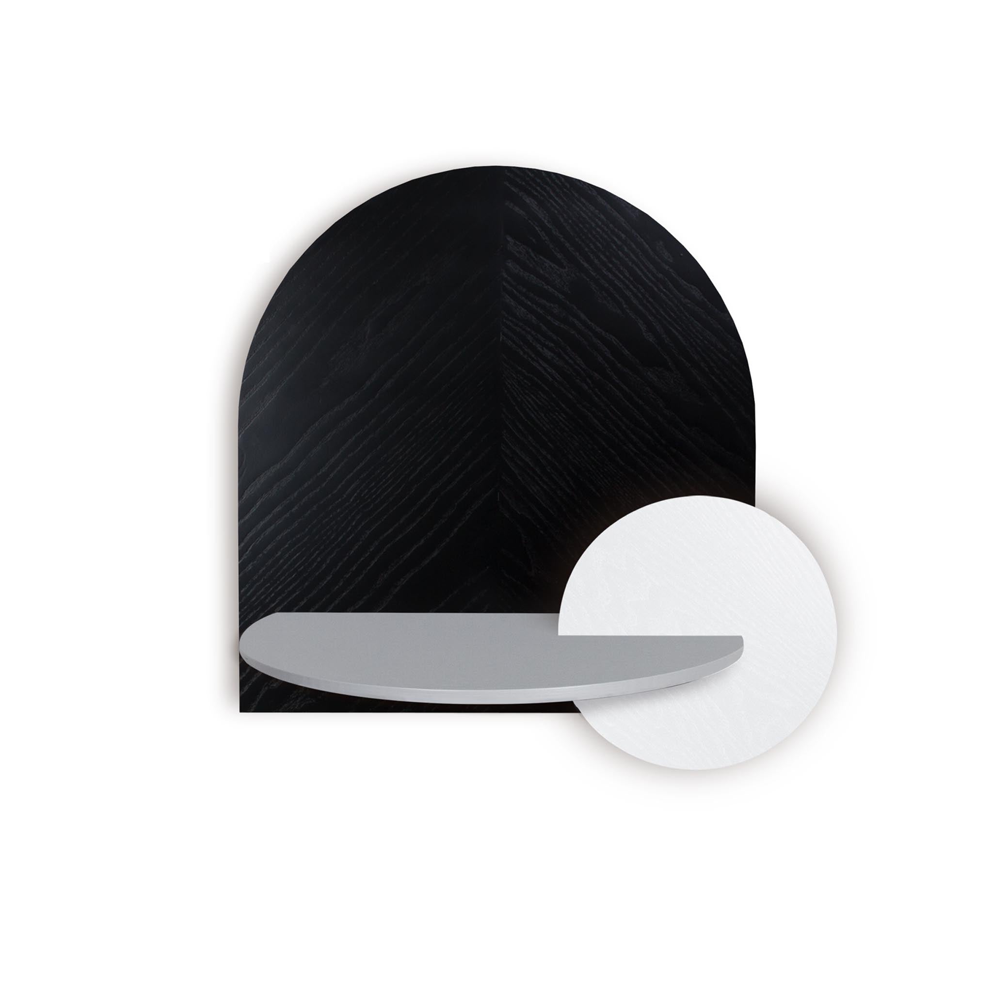 Alba Floating Nightstand DUO · Black herringbone