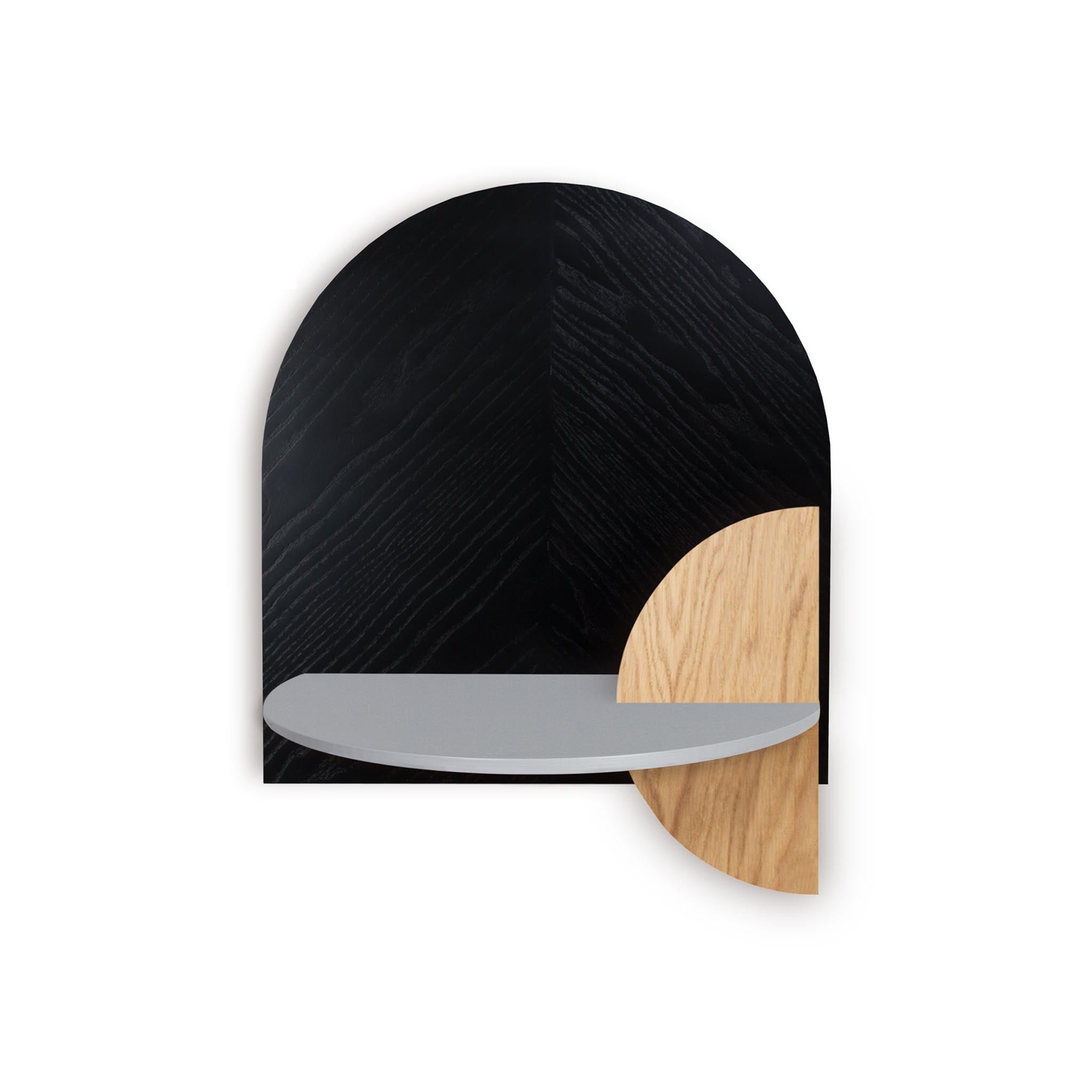 Alba Floating Nightstand DUO · Black herringbone