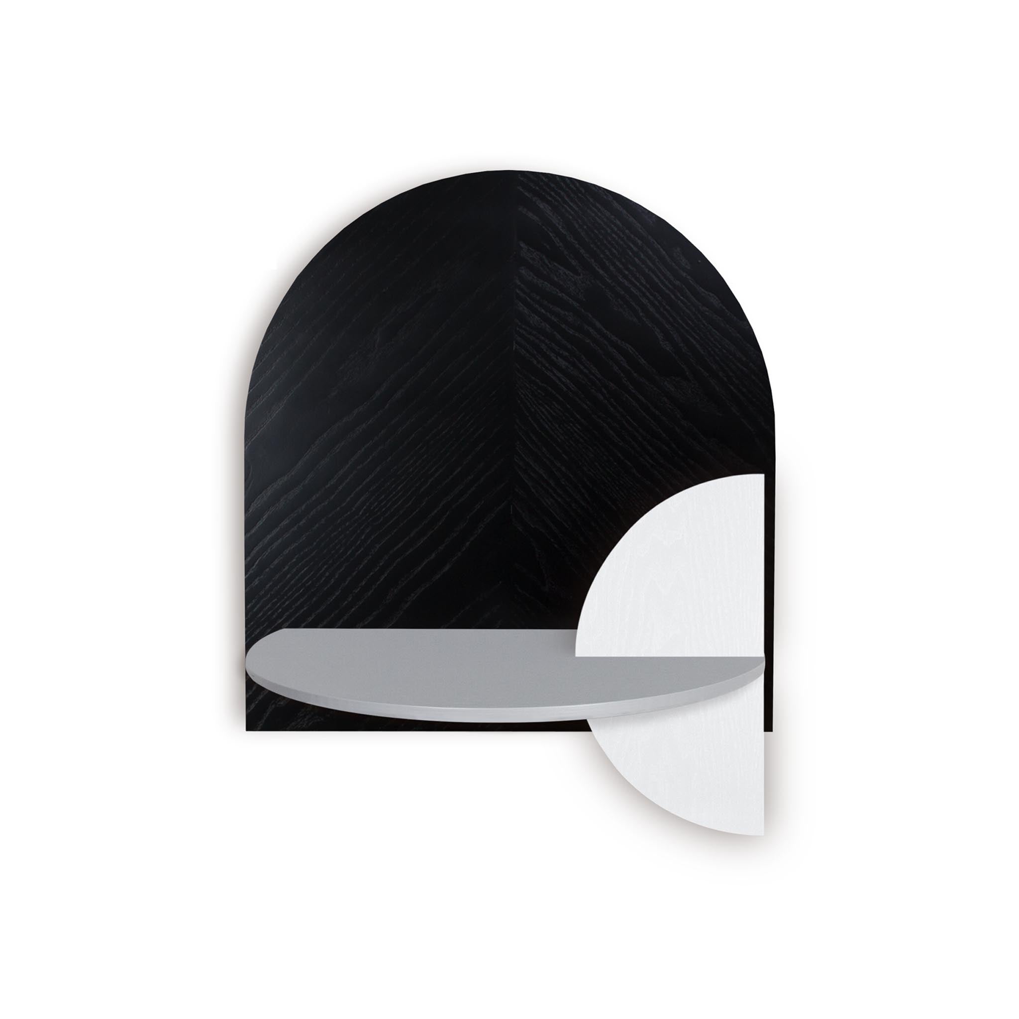 Alba Floating Nightstand DUO · Black herringbone