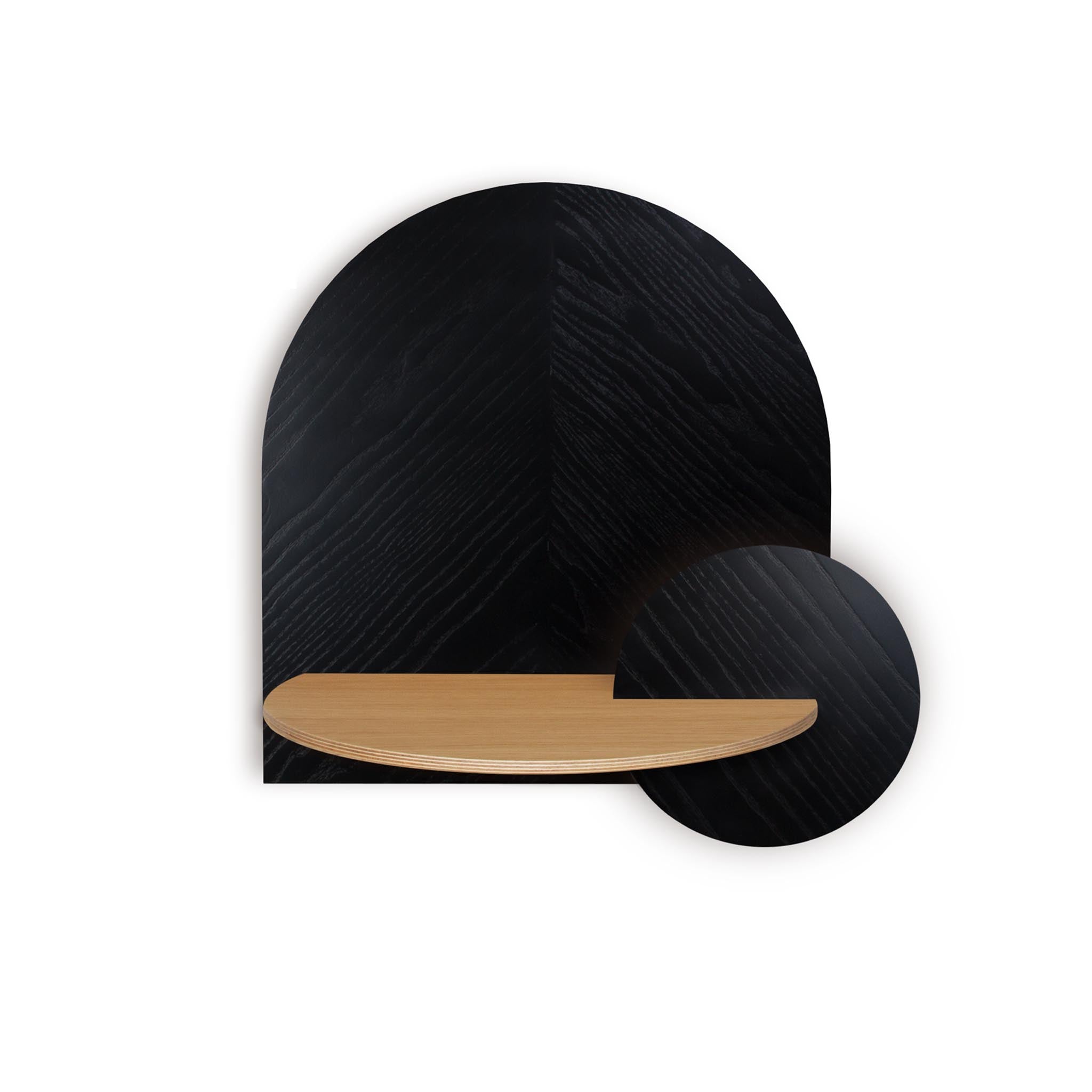 Alba Floating Nightstand DUO · Black herringbone