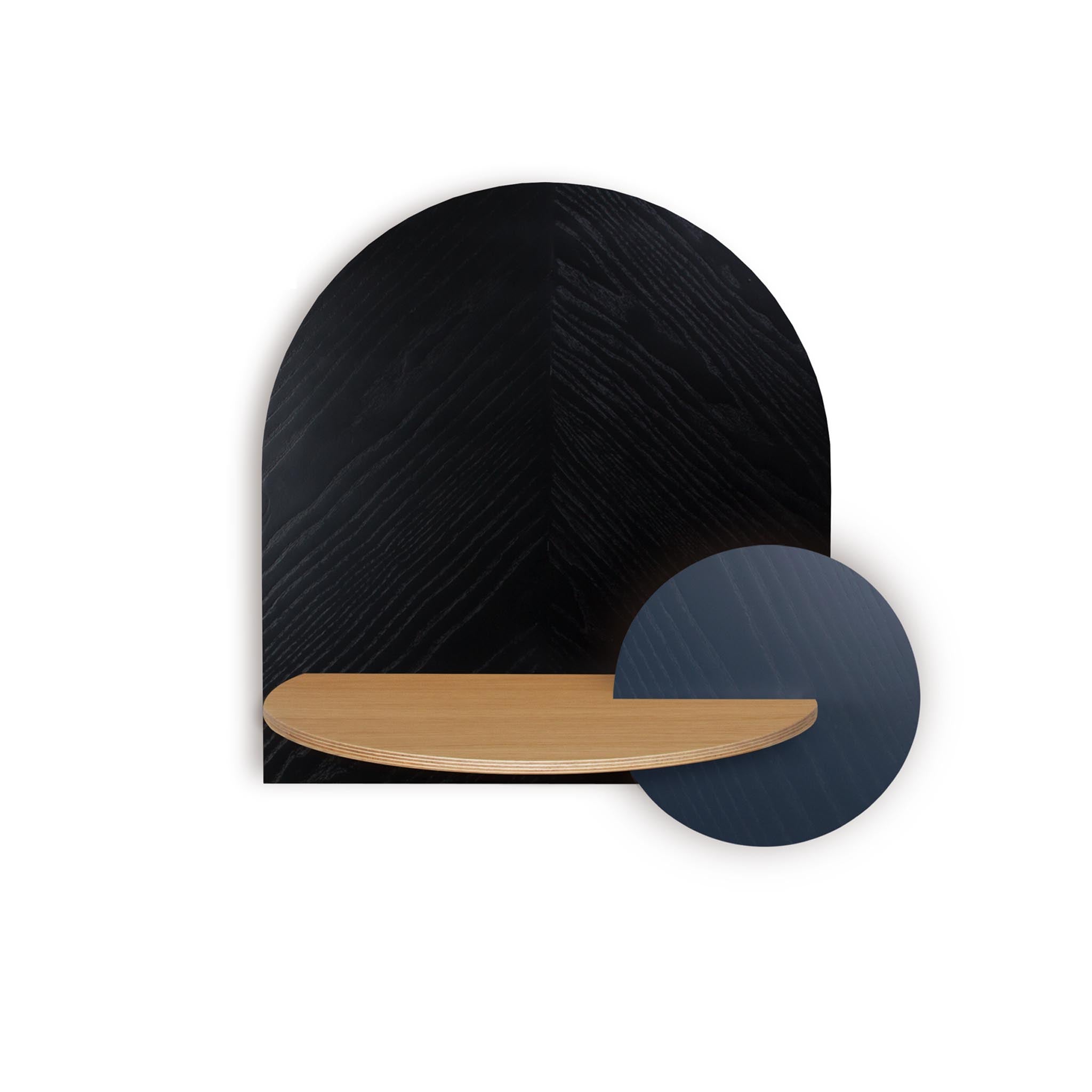 Alba Floating Nightstand DUO · Black herringbone