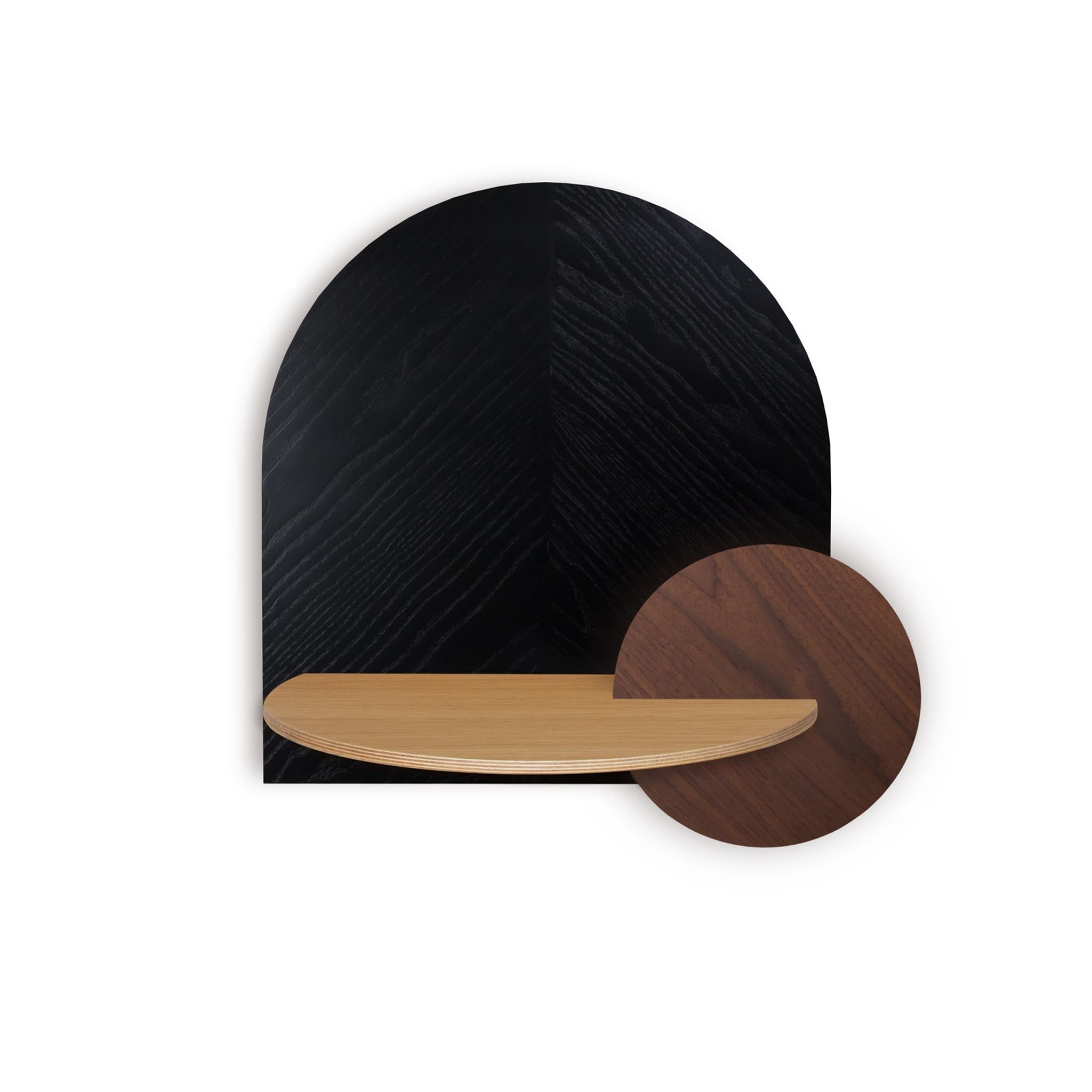 Alba Floating Nightstand DUO · Black herringbone