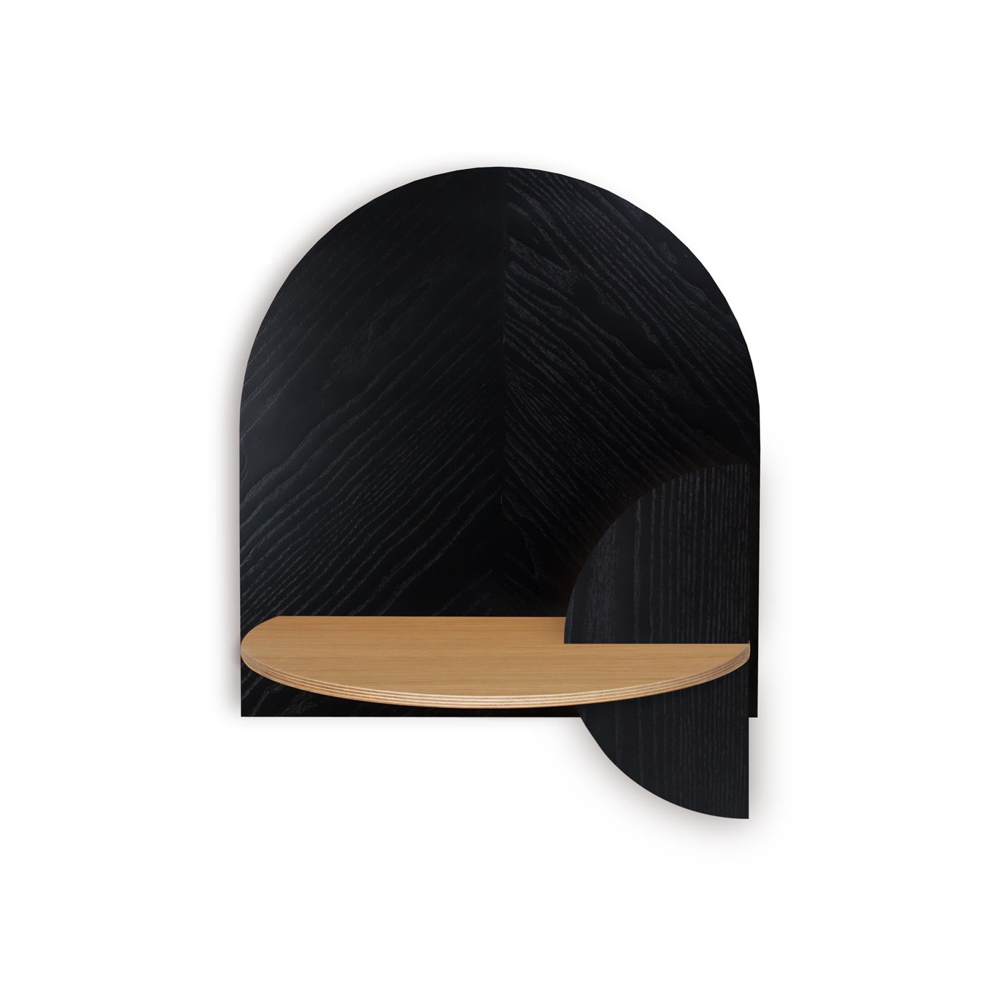 Alba Floating Nightstand DUO · Black herringbone