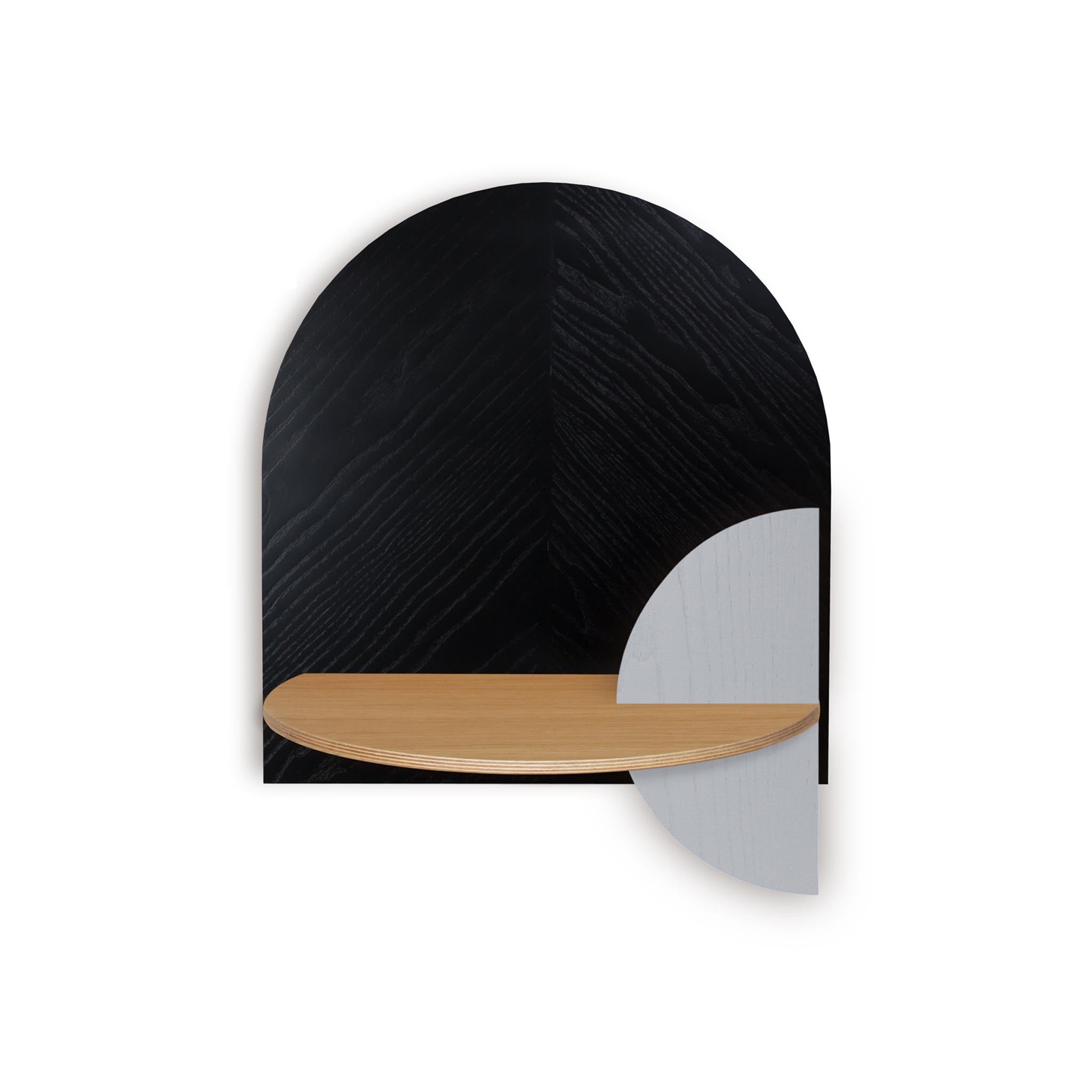 Alba Floating Nightstand DUO · Black herringbone