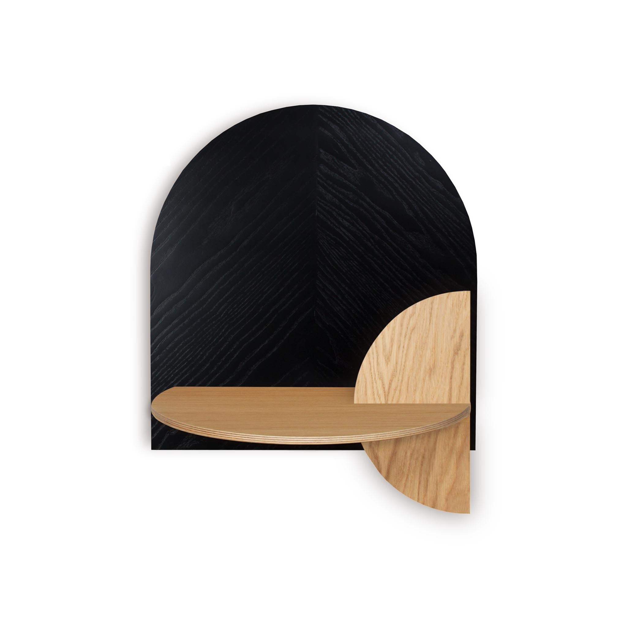 Alba Floating Nightstand DUO · Black herringbone