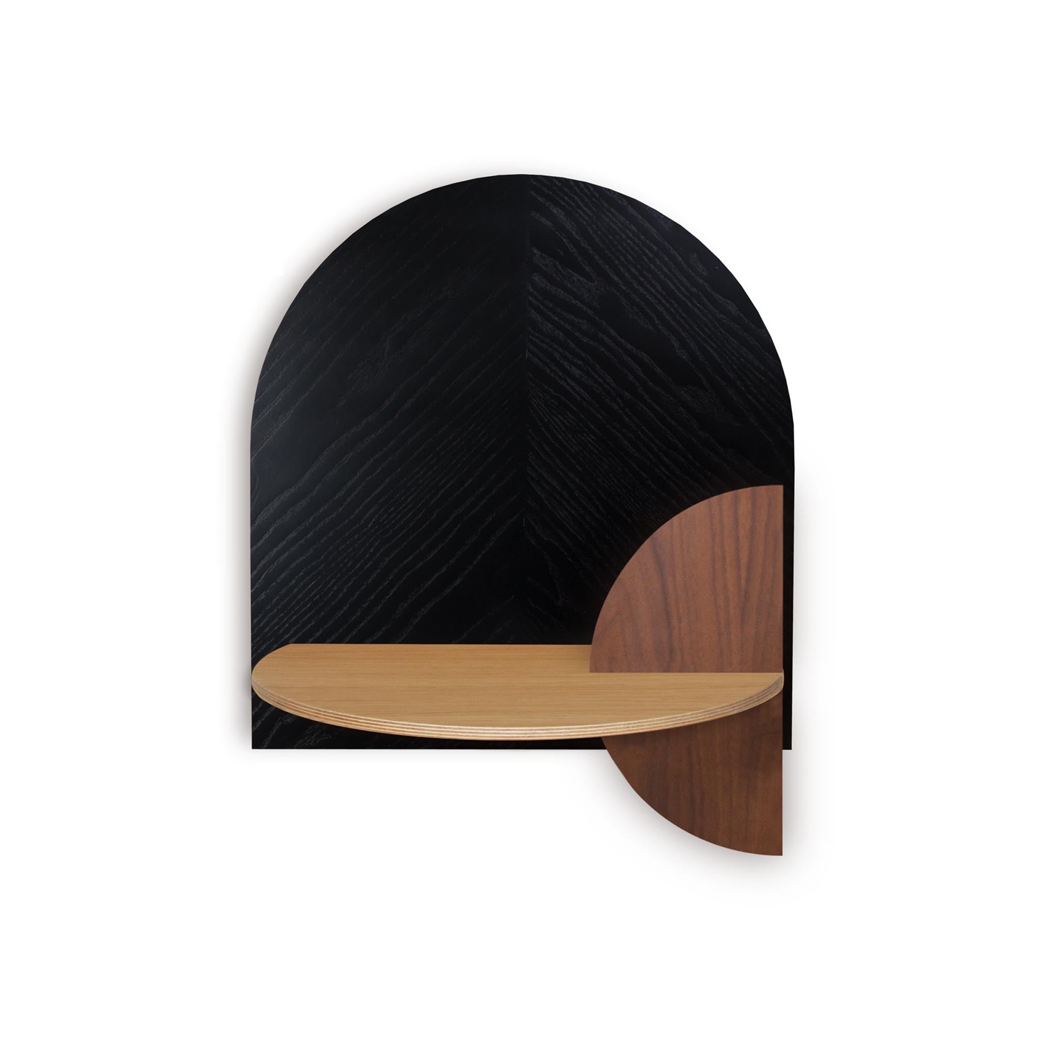 Alba Floating Nightstand DUO · Black herringbone