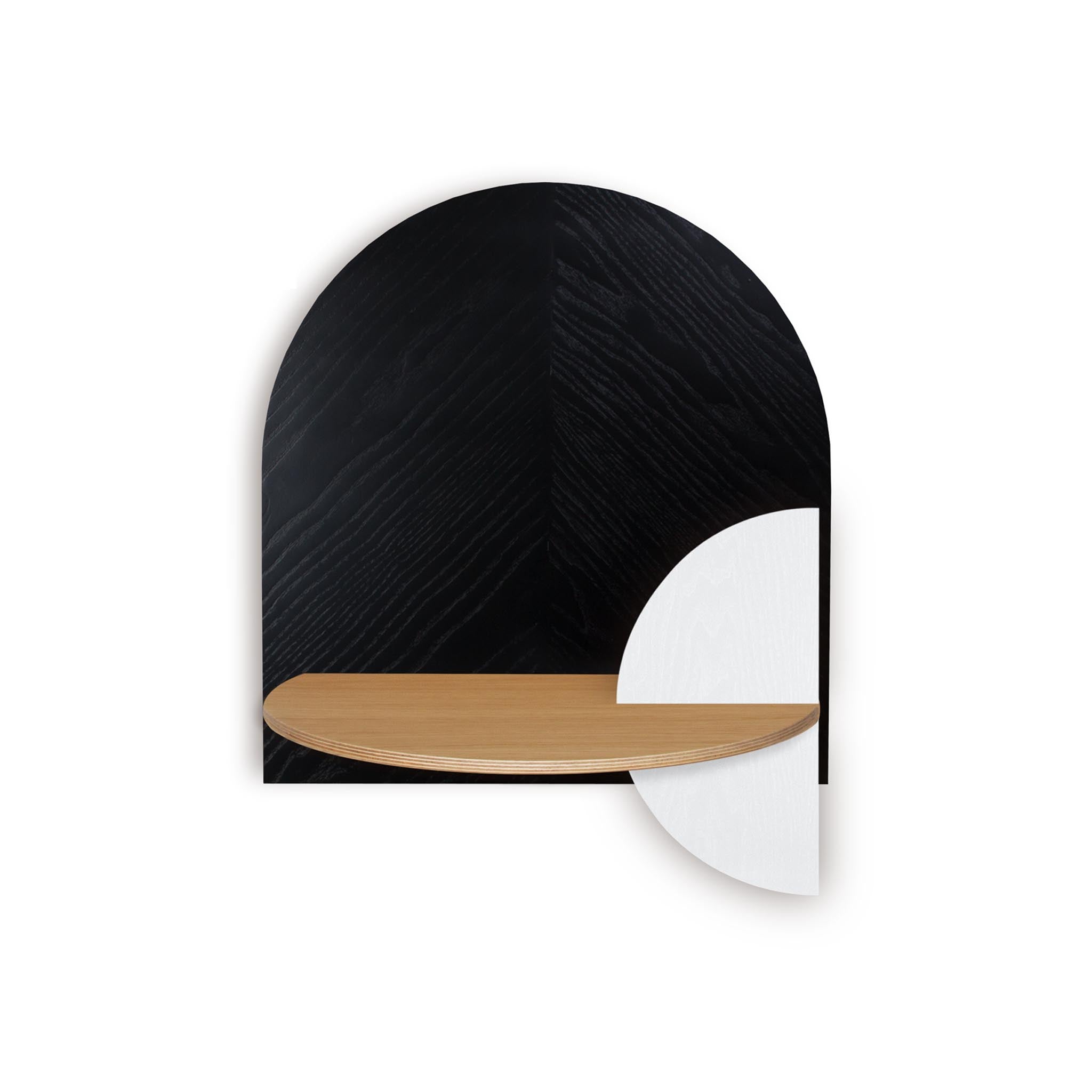 Alba Floating Nightstand DUO · Black herringbone