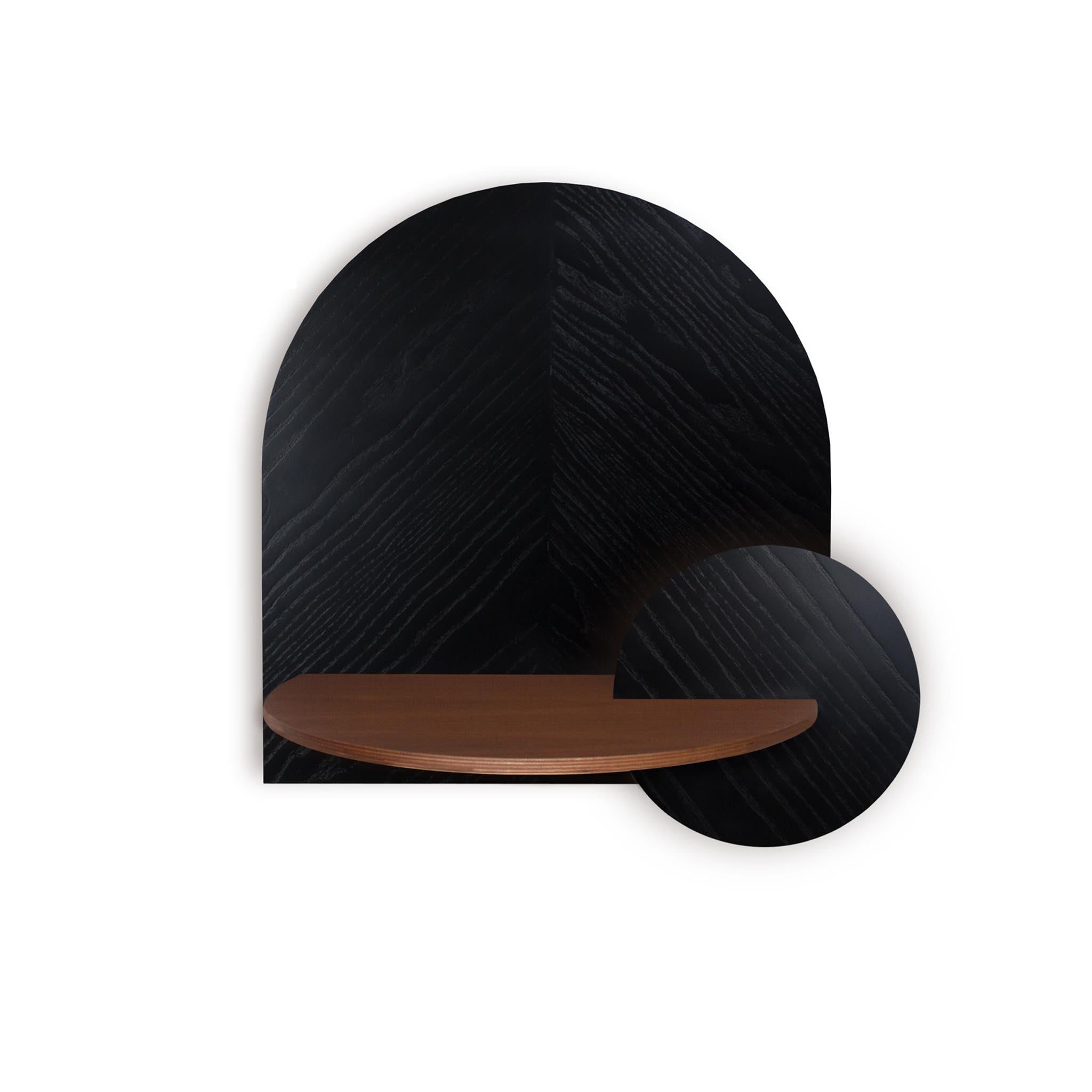 Alba Floating Nightstand DUO · Black herringbone