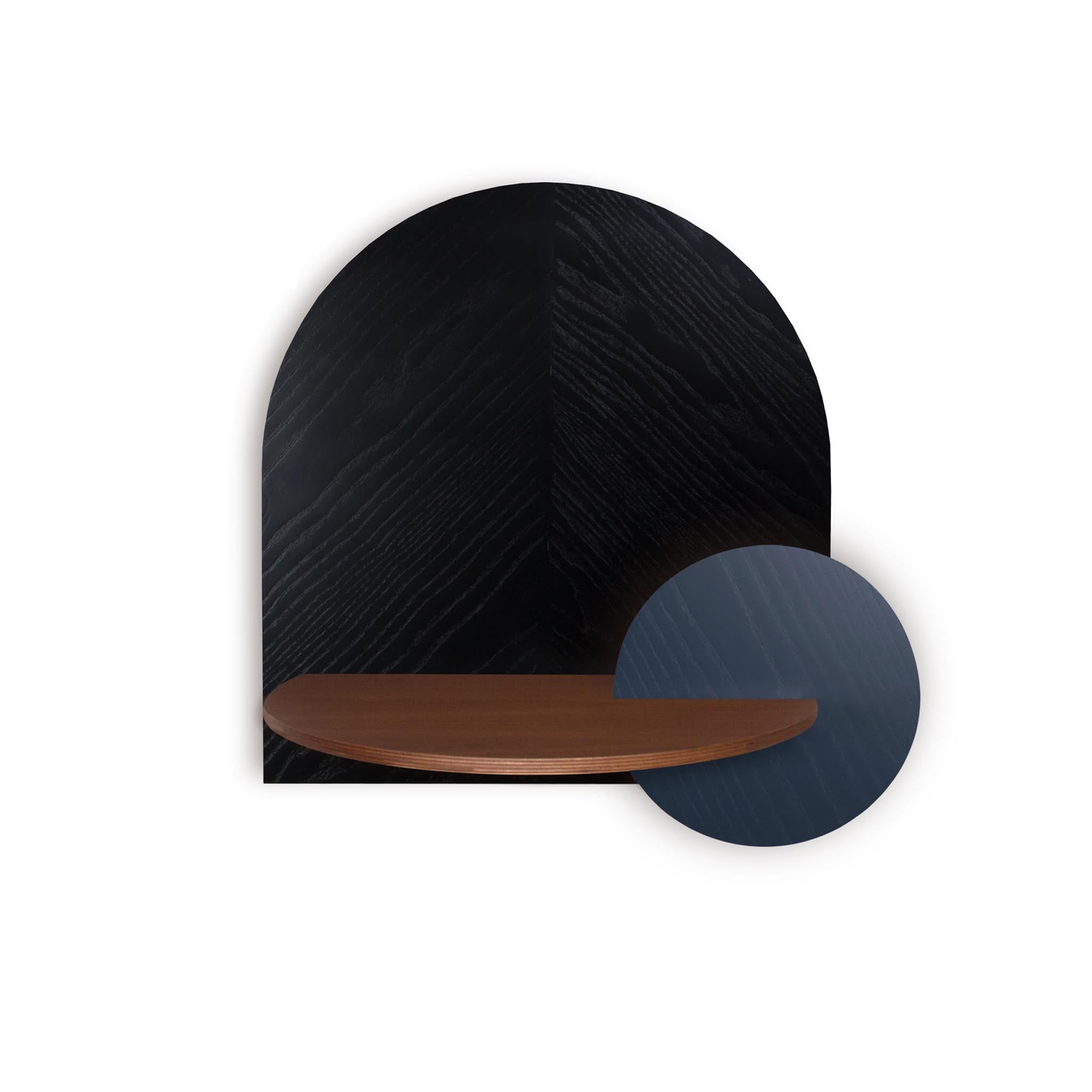 Alba Floating Nightstand DUO · Black herringbone