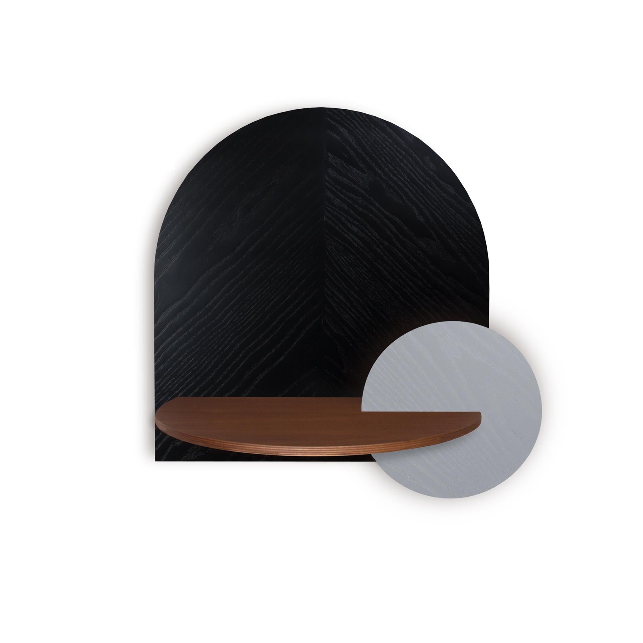 Alba Floating Nightstand DUO · Black herringbone