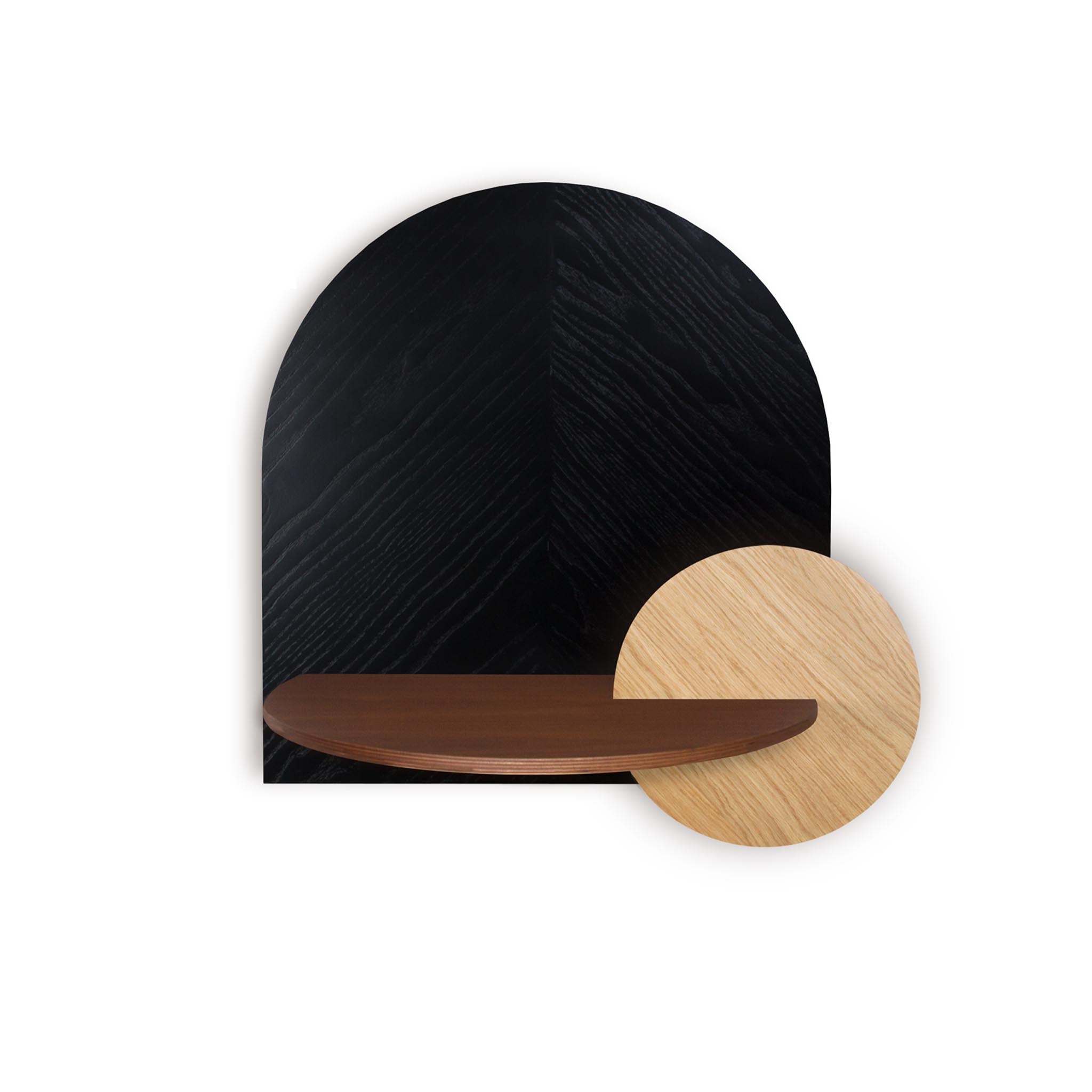 Alba Floating Nightstand DUO · Black herringbone