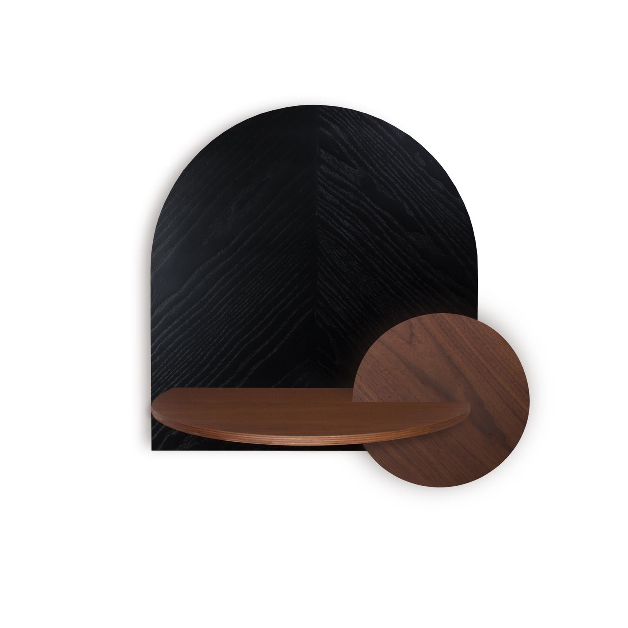 Alba Floating Nightstand DUO · Black herringbone