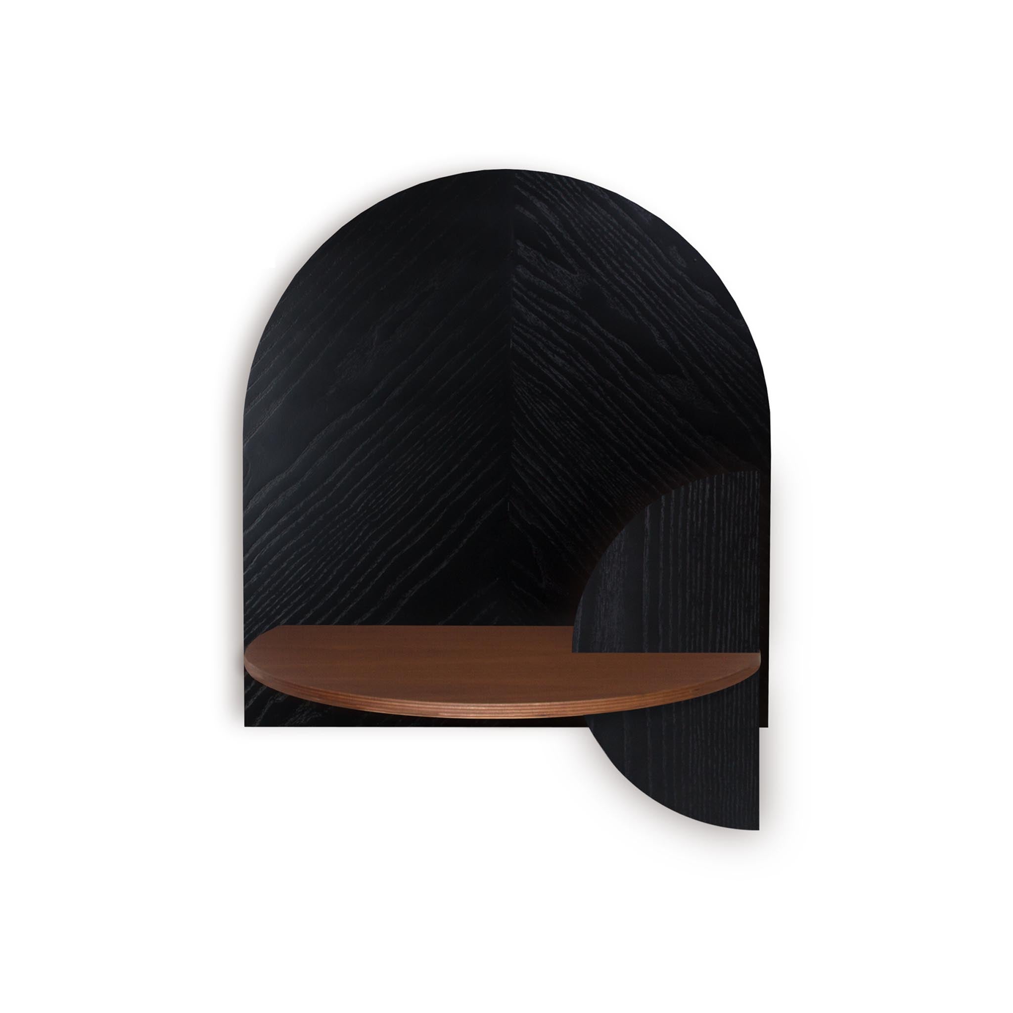 Alba Floating Nightstand DUO · Black herringbone