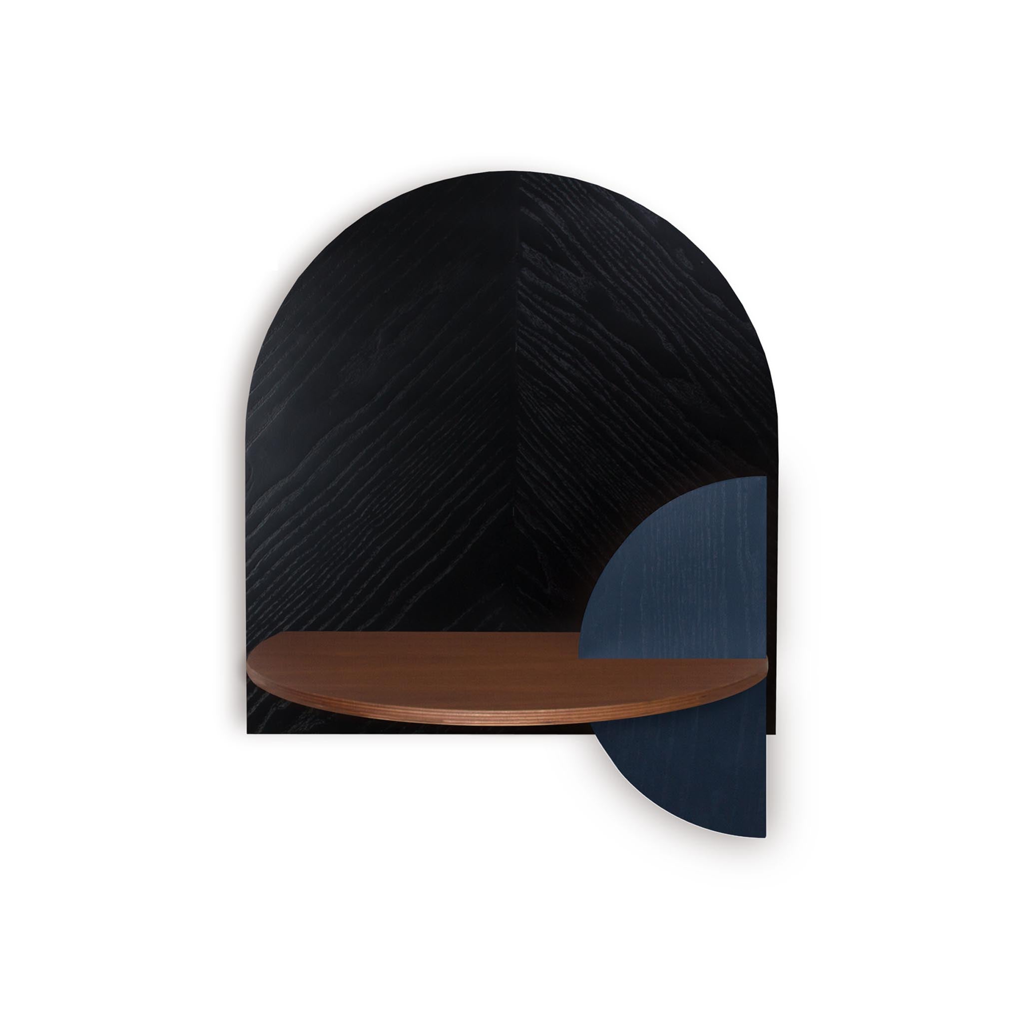 Alba Floating Nightstand DUO · Black herringbone