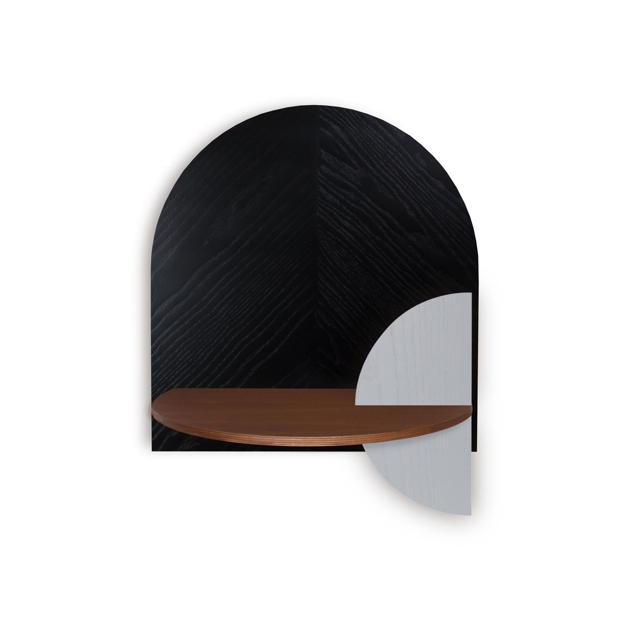 Alba Floating Nightstand DUO · Black herringbone