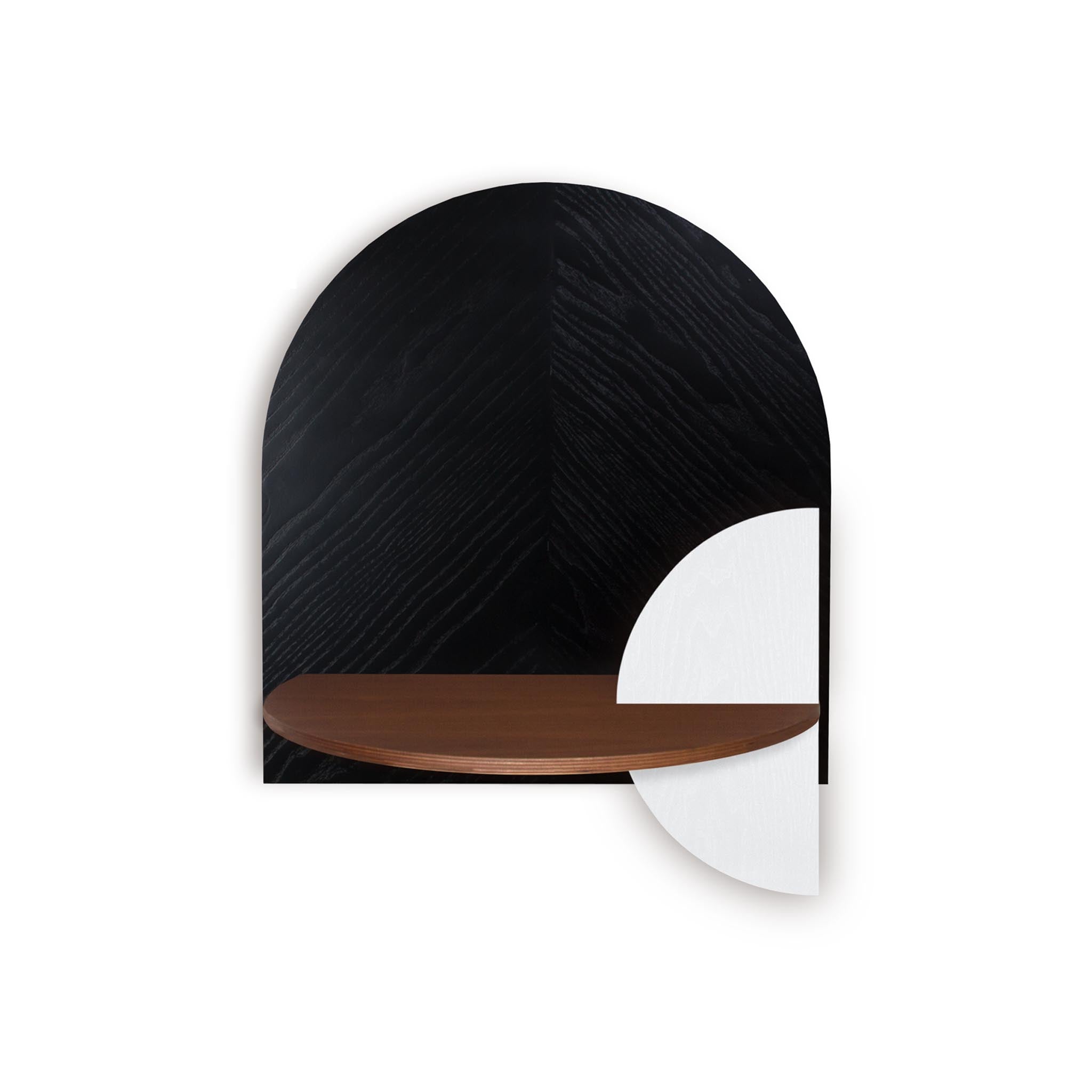 Alba Floating Nightstand DUO · Black herringbone