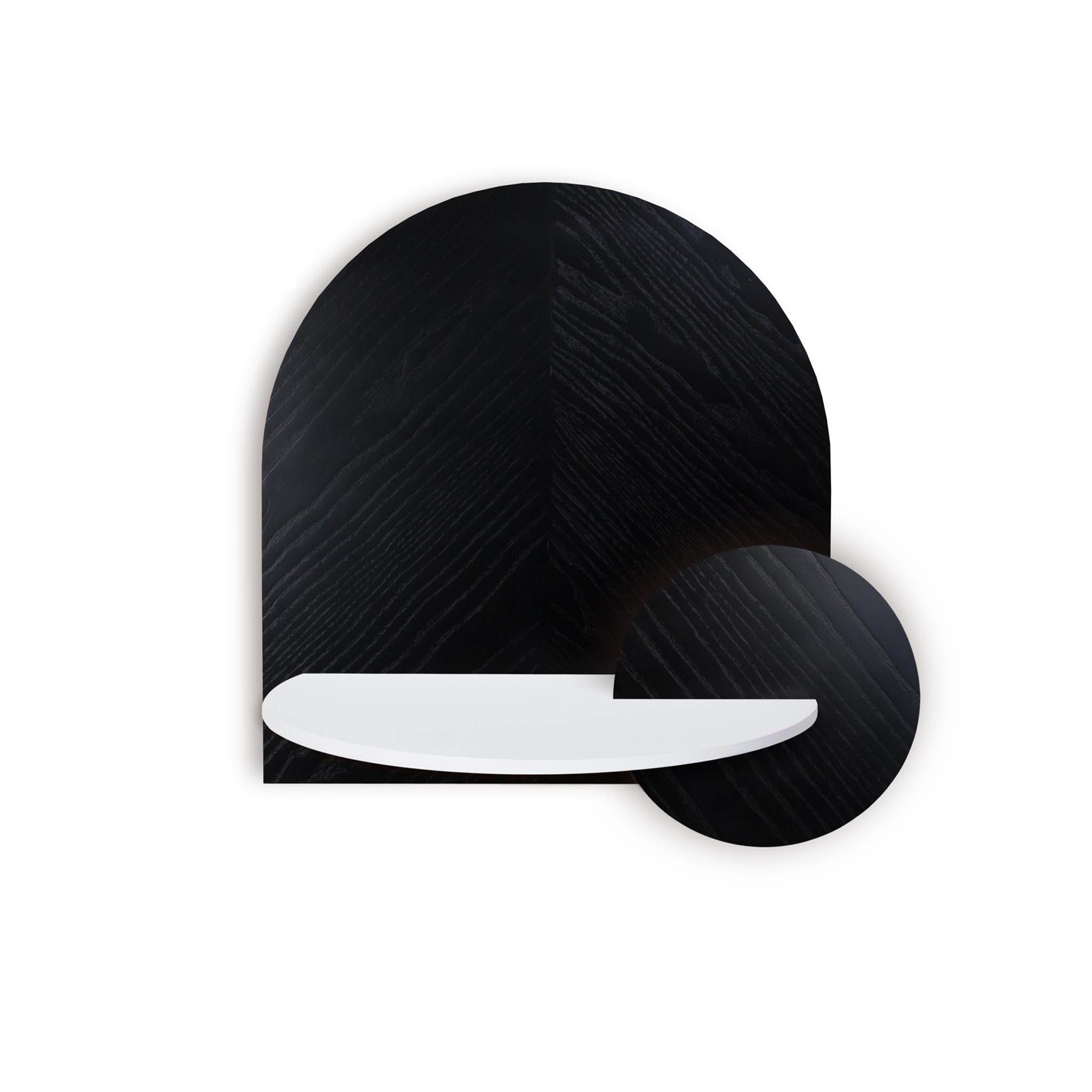 Alba Floating Nightstand DUO · Black herringbone