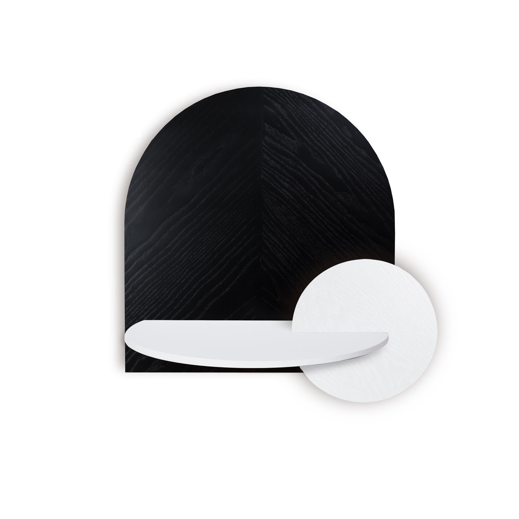 Alba Floating Nightstand DUO · Black herringbone