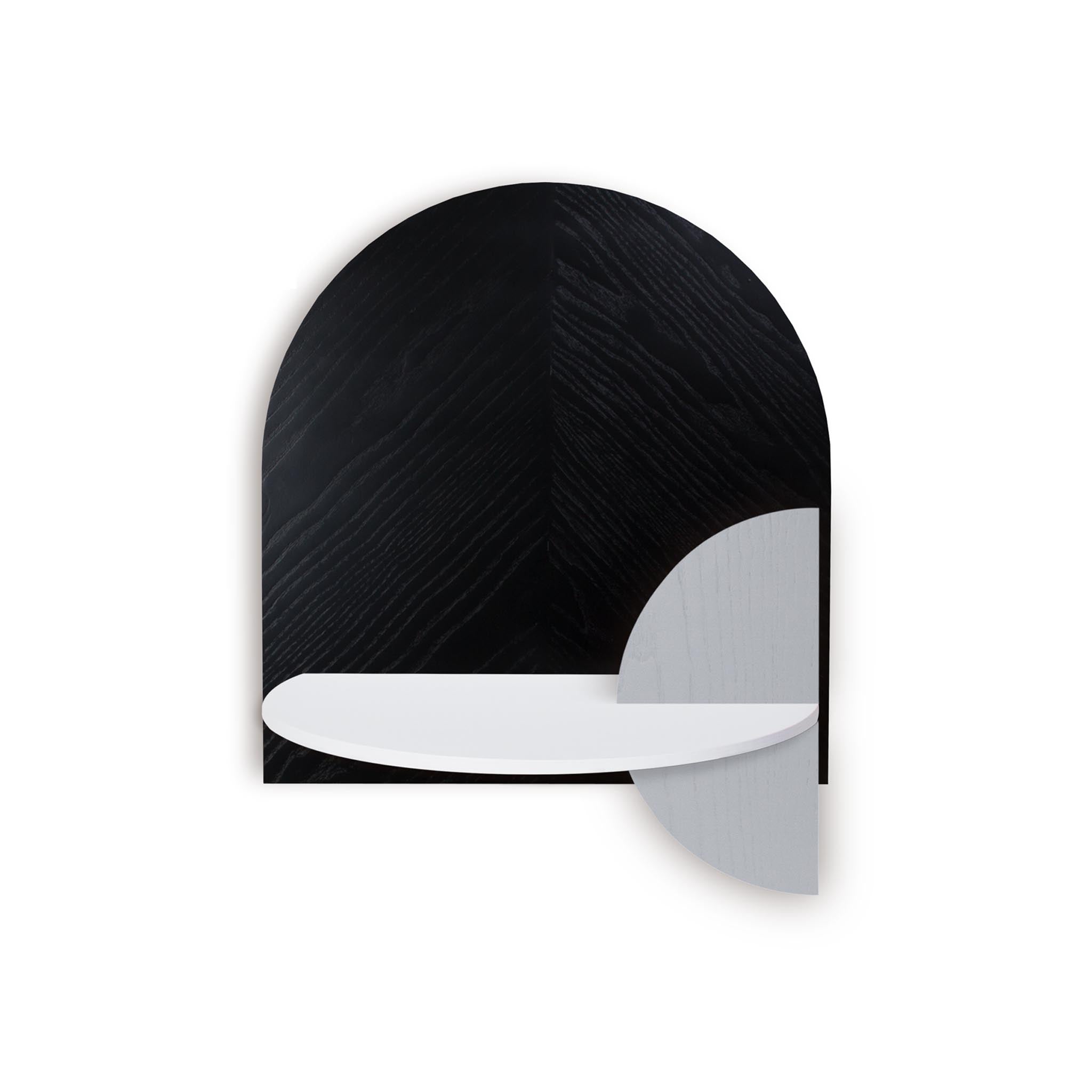 Alba Floating Nightstand DUO · Black herringbone