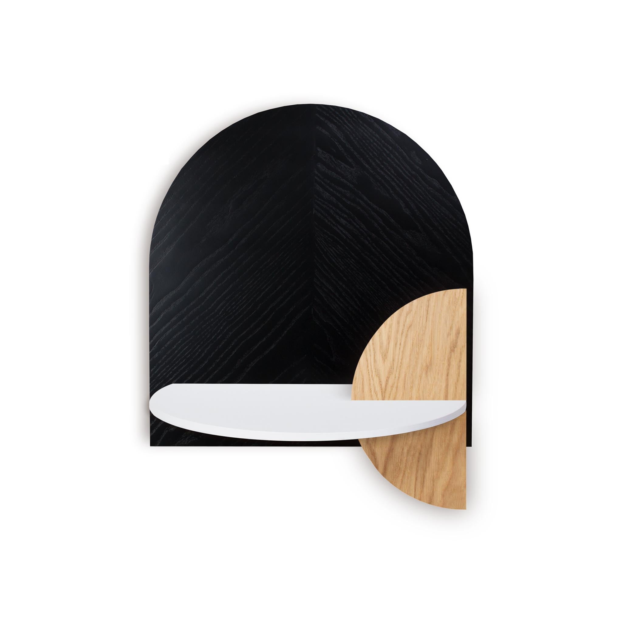 Alba Floating Nightstand DUO · Black herringbone