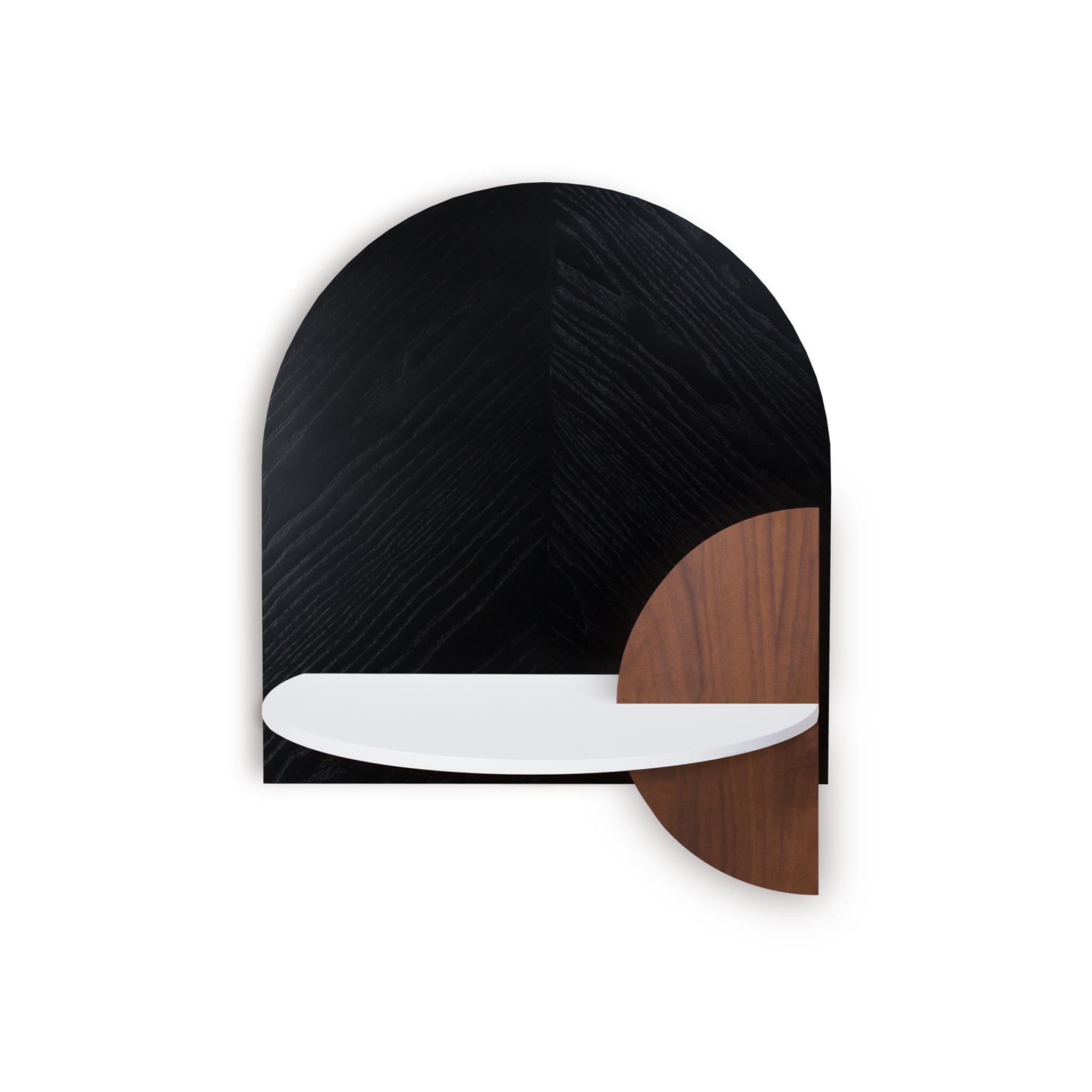 Alba Floating Nightstand DUO · Black herringbone