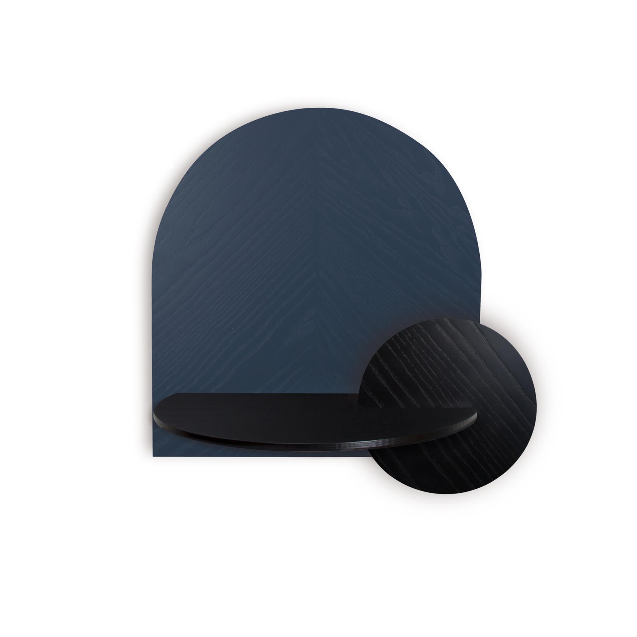 Alba Floating Nightstand DUO · Blue herringbone